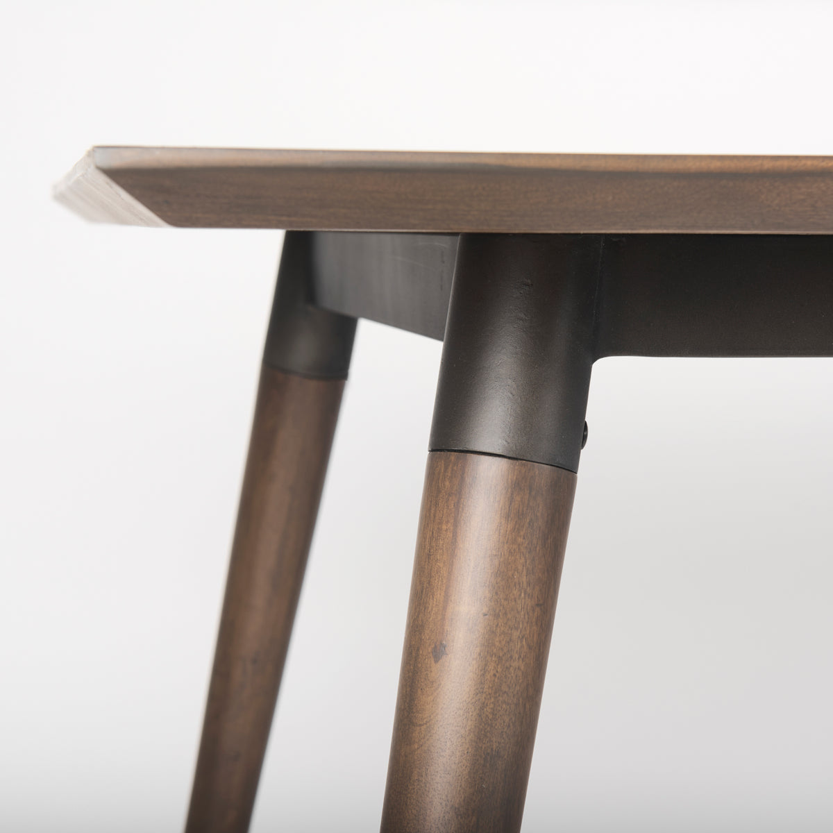 Nicholas 72"L x 39"W Dining Table | Modern | Brown Wood & Metal/Wood | Seats 6-Dining Tables-DECOROLALA