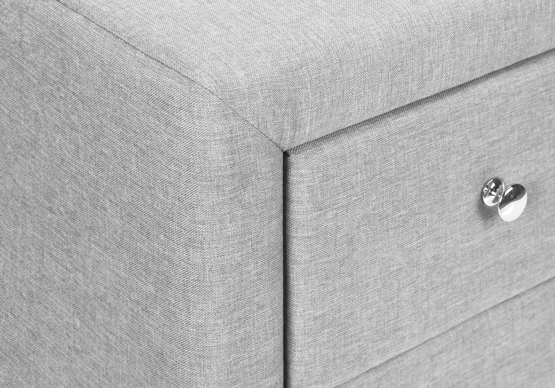 Nightstand - 21"H / Grey Leather-Look-Nightstand-DECOROLALA