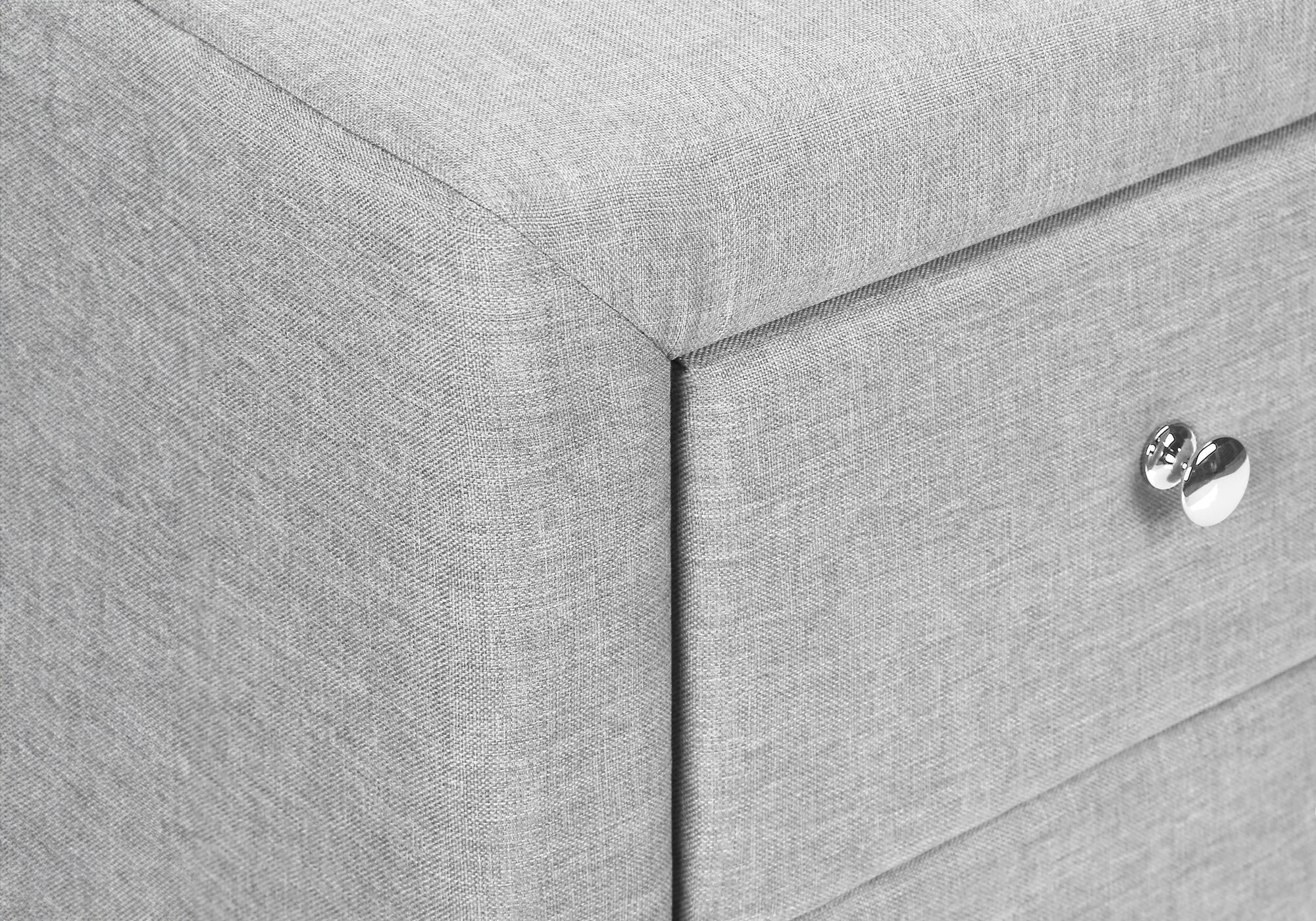 Nightstand - 21"H / Grey Leather-Look-Nightstand-DECOROLALA