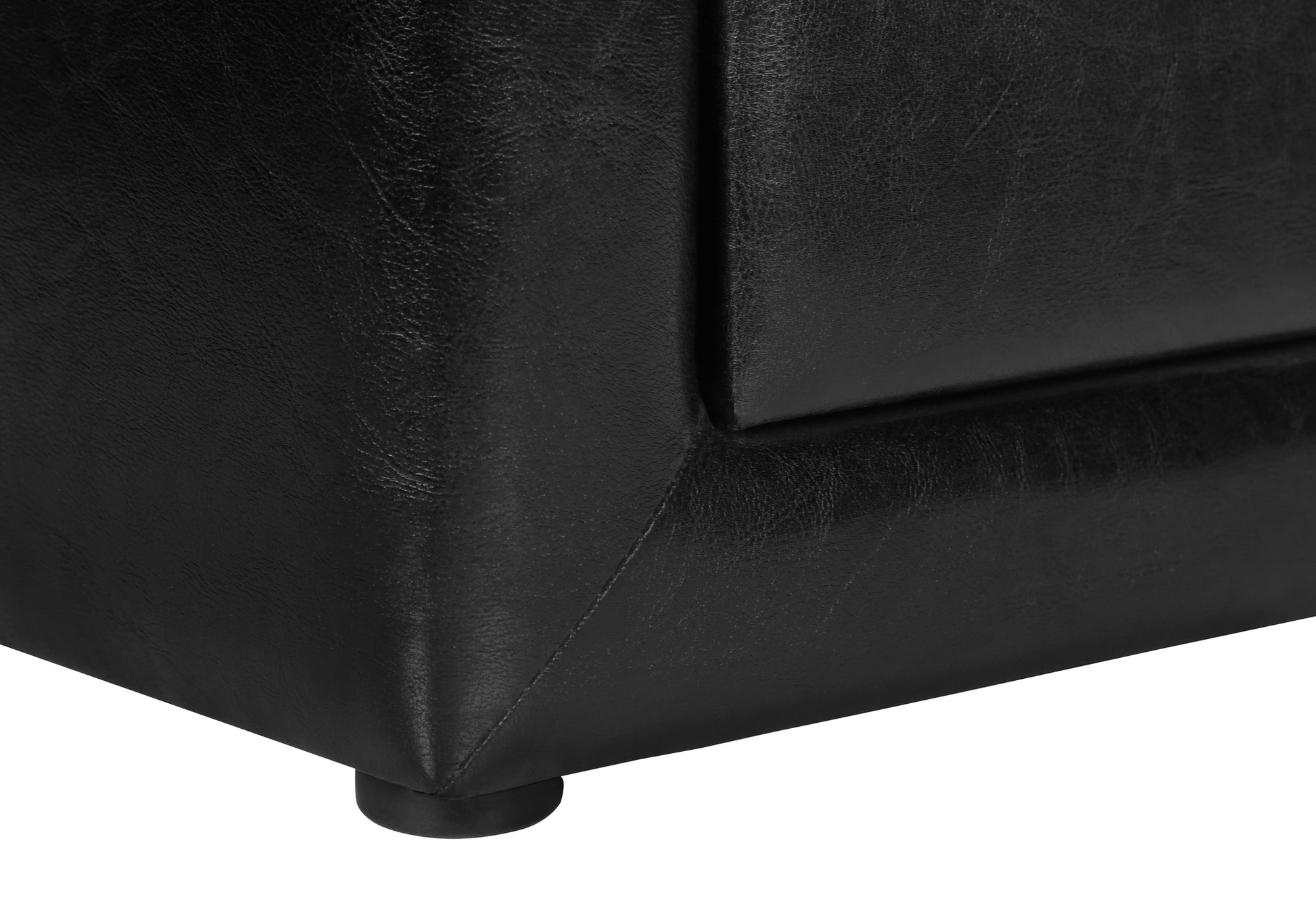 Nightstand - 21"H / Grey Leather-Look-Nightstand-DECOROLALA