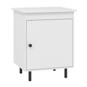 Nightstand Mid Century End Tables with Door-1 Pieces-Nightstands-DECOROLALA