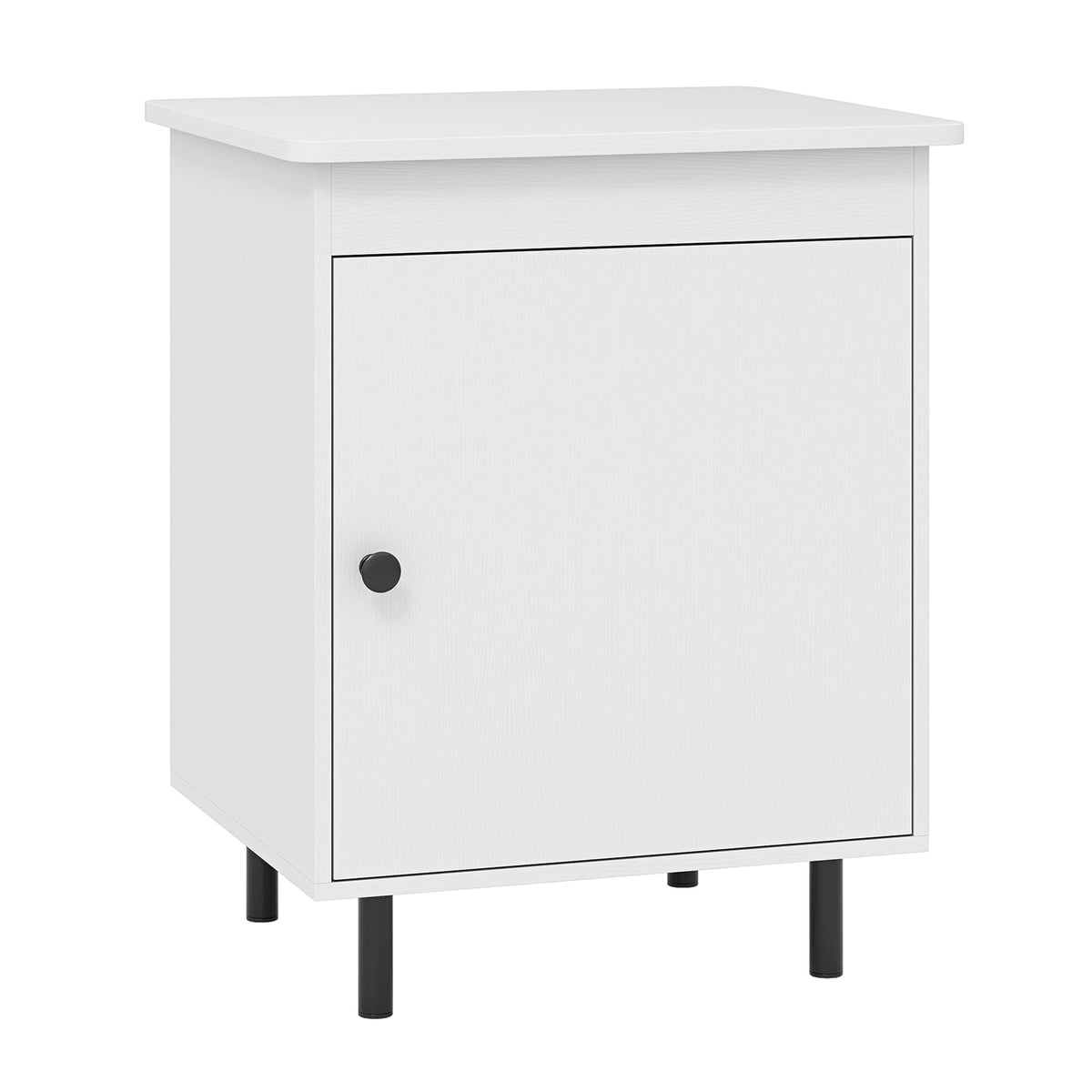 Nightstand Mid Century End Tables with Door-1 Pieces-Nightstands-DECOROLALA