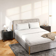 Nightstands Set of 2 - Modern 2-Drawer Bedside Tables, Black-Home Furnishings > Bedroom Furniture > Bedside Tables-DECOROLALA