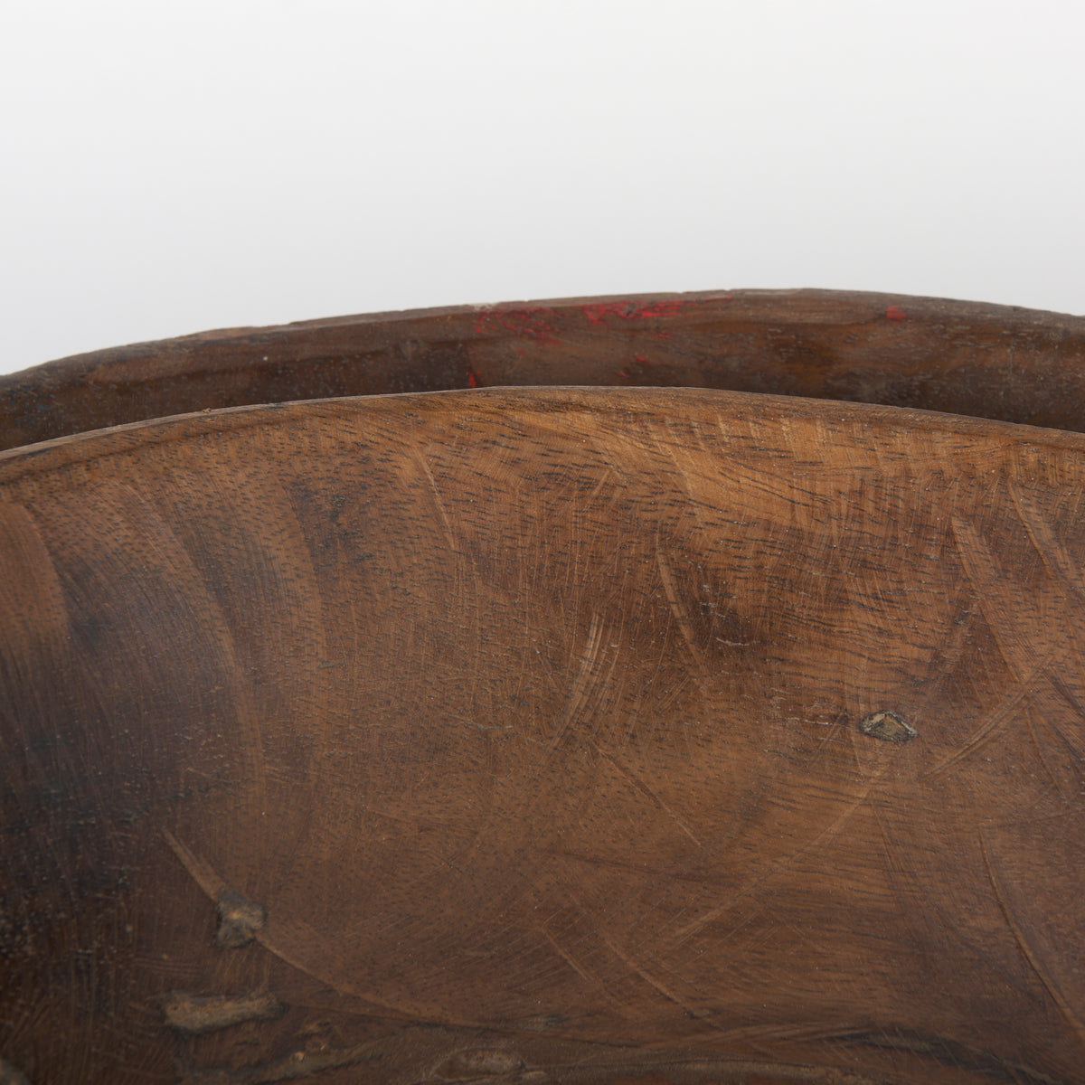 Nikita Set of 2 Large Medium Reclaimed Wood Bowls-Bowls-DECOROLALA