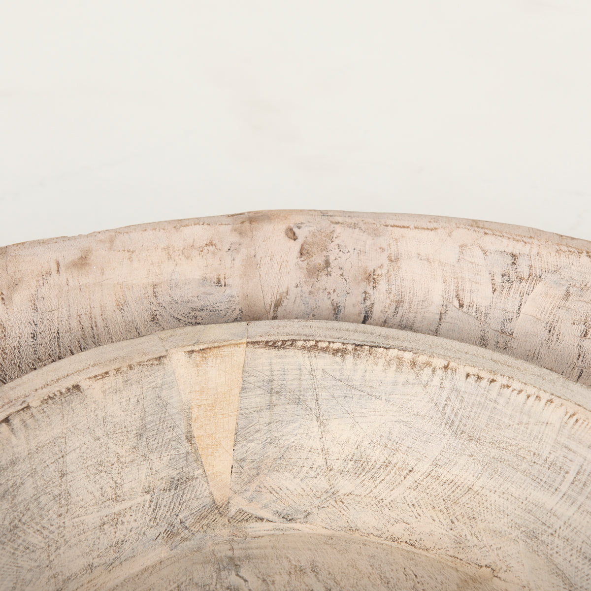 Nikita Set of 2 Large Medium Reclaimed Wood Bowls-Bowls-DECOROLALA
