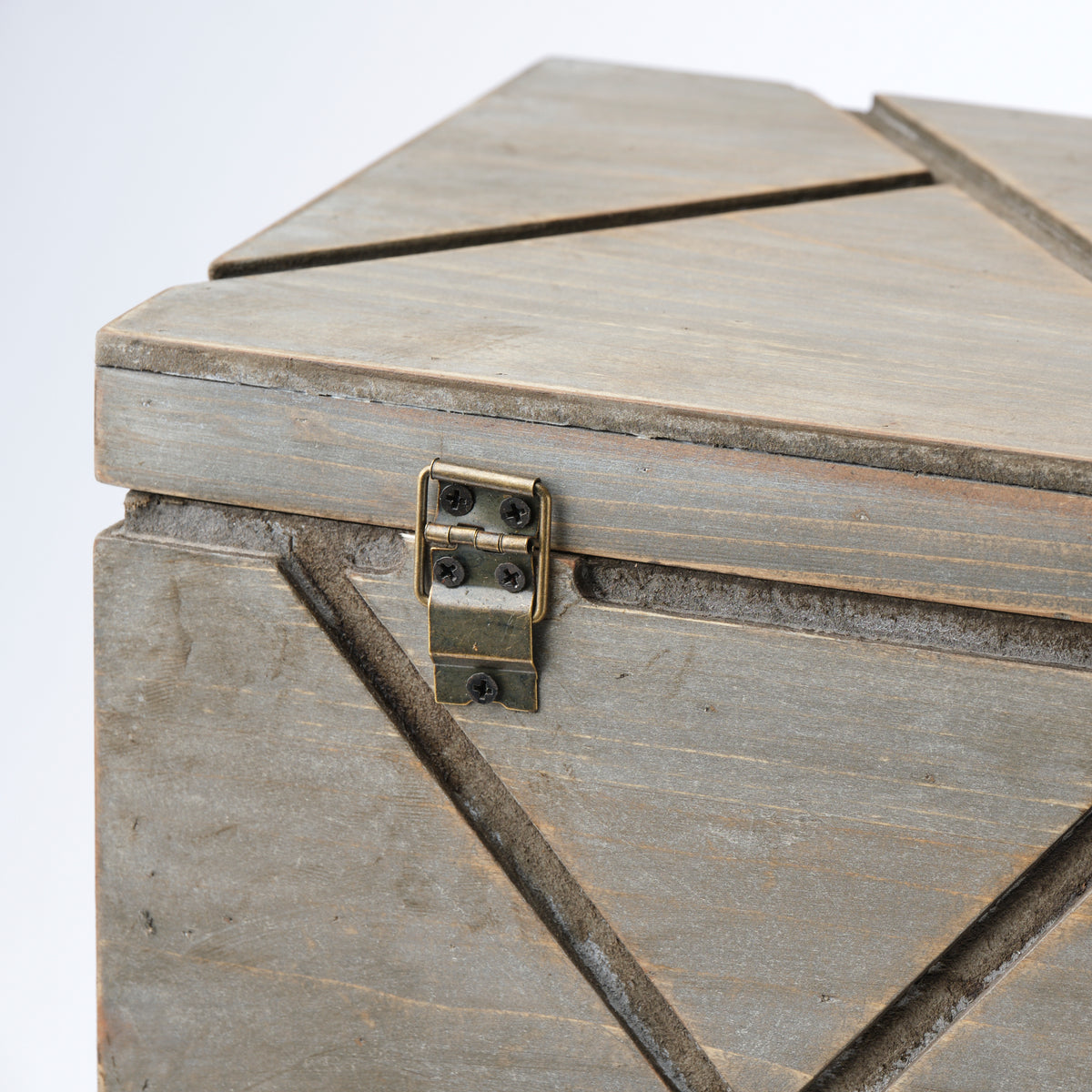 Niobe (Set of 2) 16L x 11W Gray Wooden Nesting Boxes-Boxes-DECOROLALA
