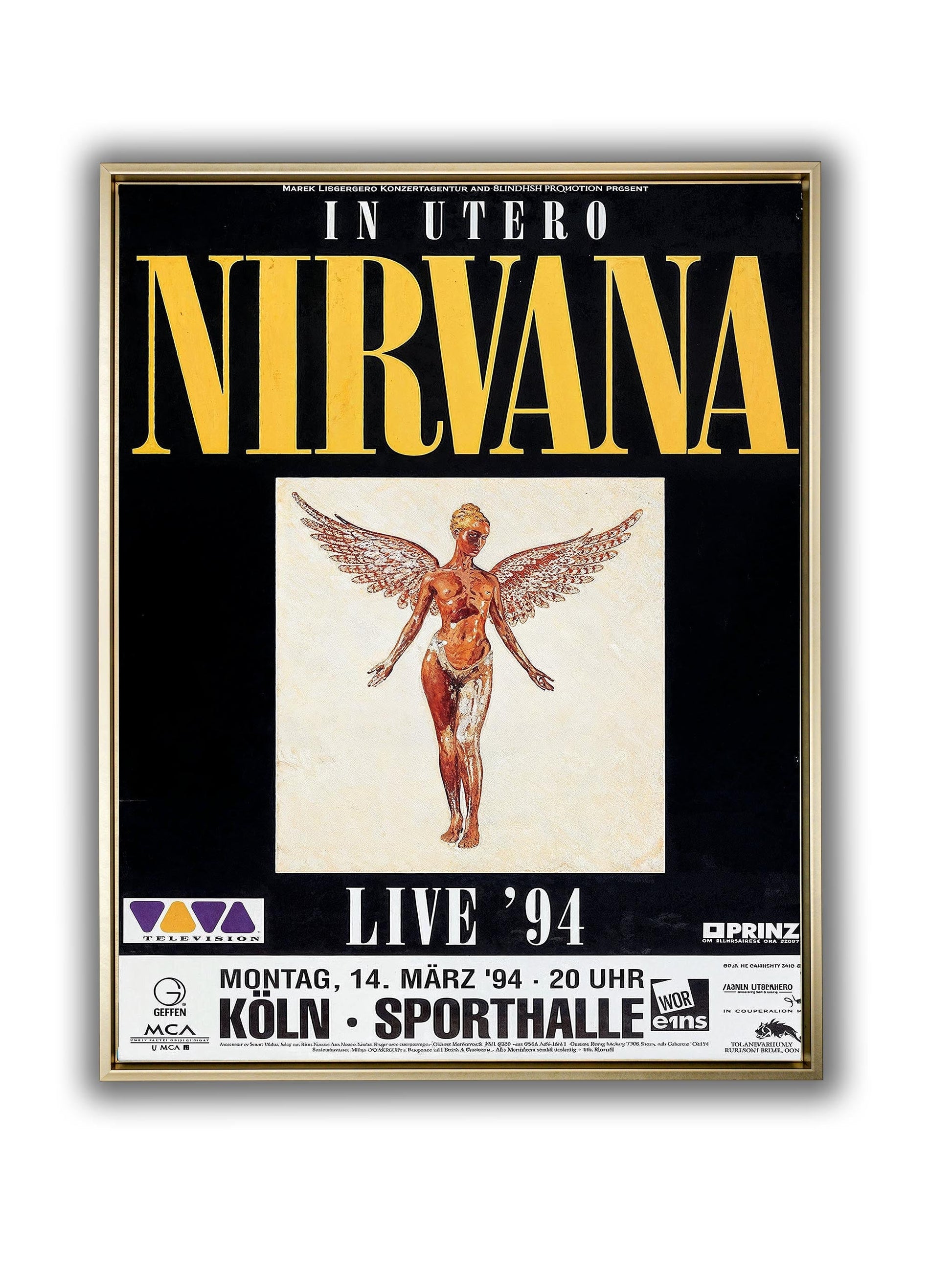 Nirvana In Utero Live '94 Concert Poster 24x36-Wall Art-DECOROLALA