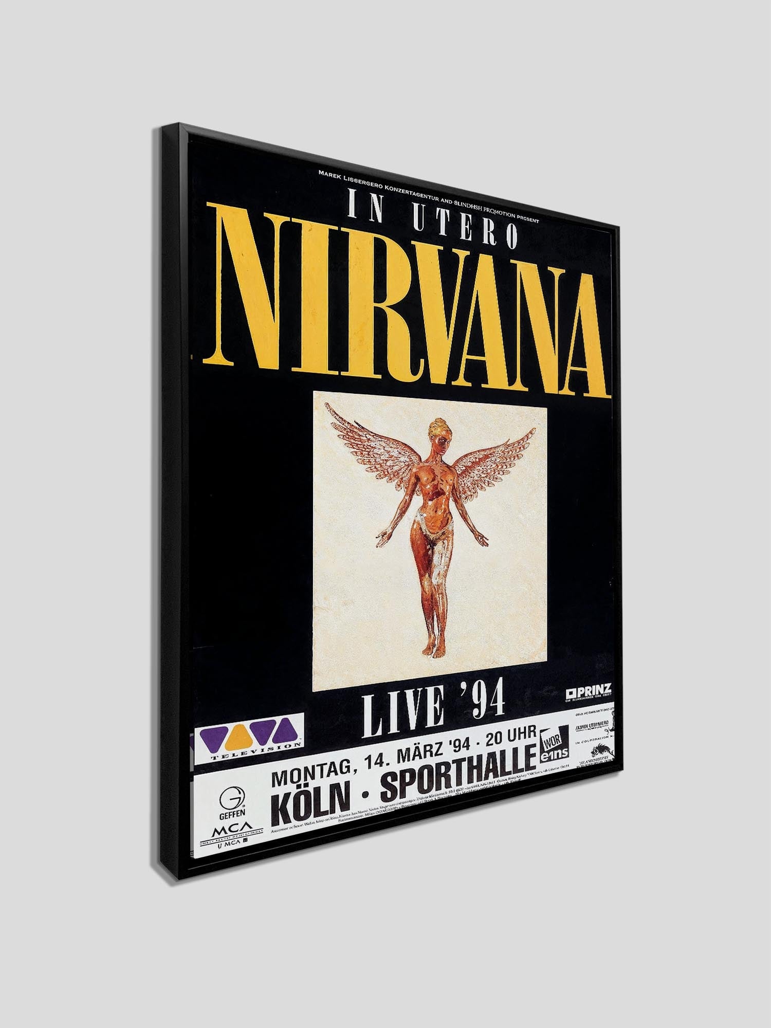 Nirvana In Utero Live '94 Concert Poster 24x36-Wall Art-DECOROLALA