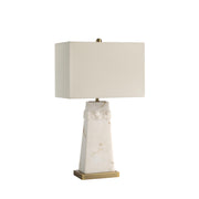 Nisrine 28" Table Lamp, Faux Alabaster-Table Lamp-DECOROLALA