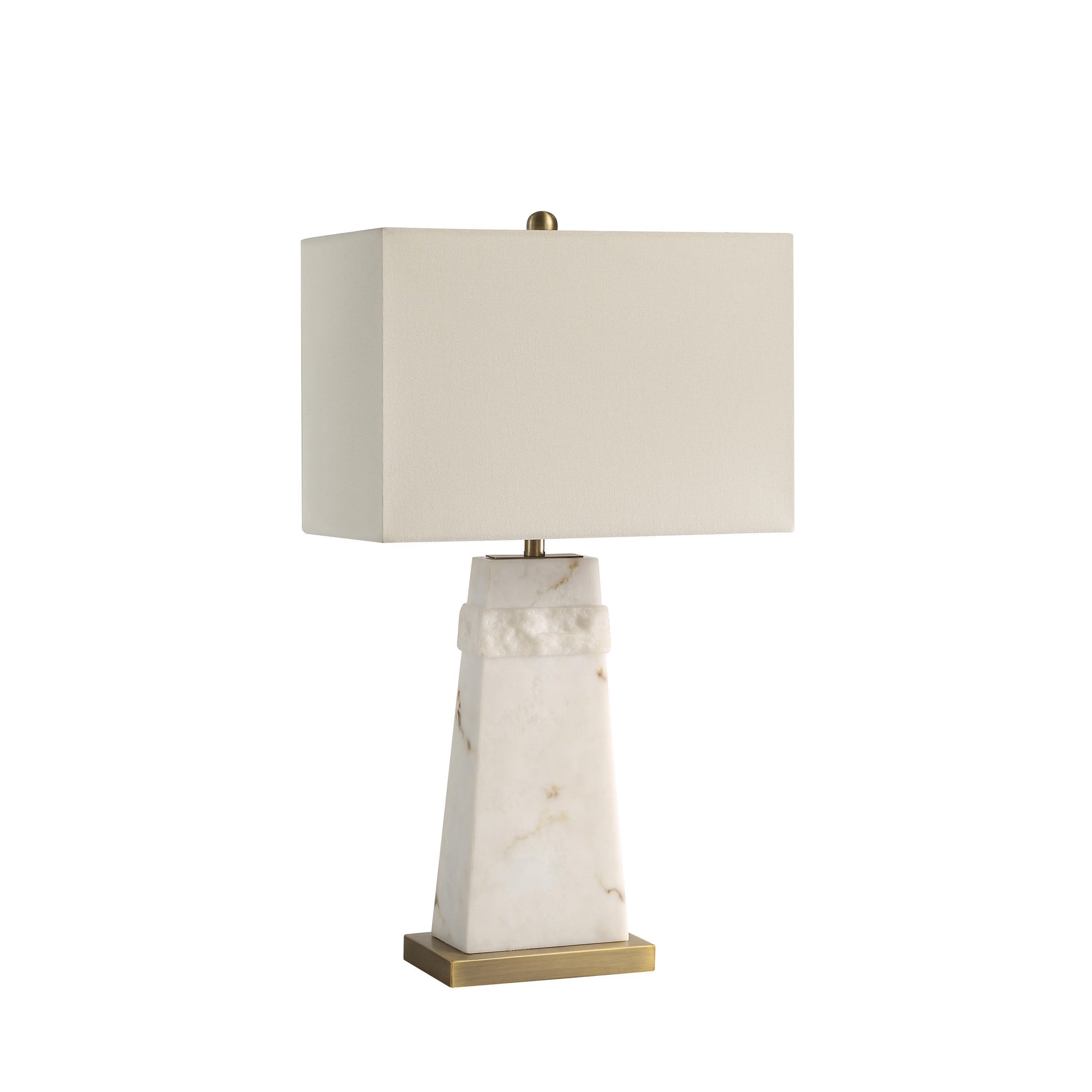 Nisrine 28" Table Lamp, Faux Alabaster-Table Lamp-DECOROLALA