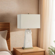Nisrine 28" Table Lamp, Faux Alabaster-Table Lamp-DECOROLALA