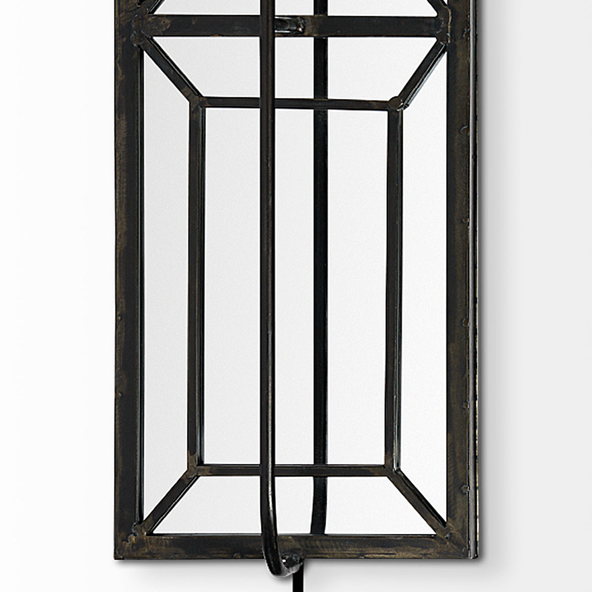 Noah 12.2x55 Black Metal w/White Fabric Shade Rectangular Wall Sconce-Wall Sconces-DECOROLALA
