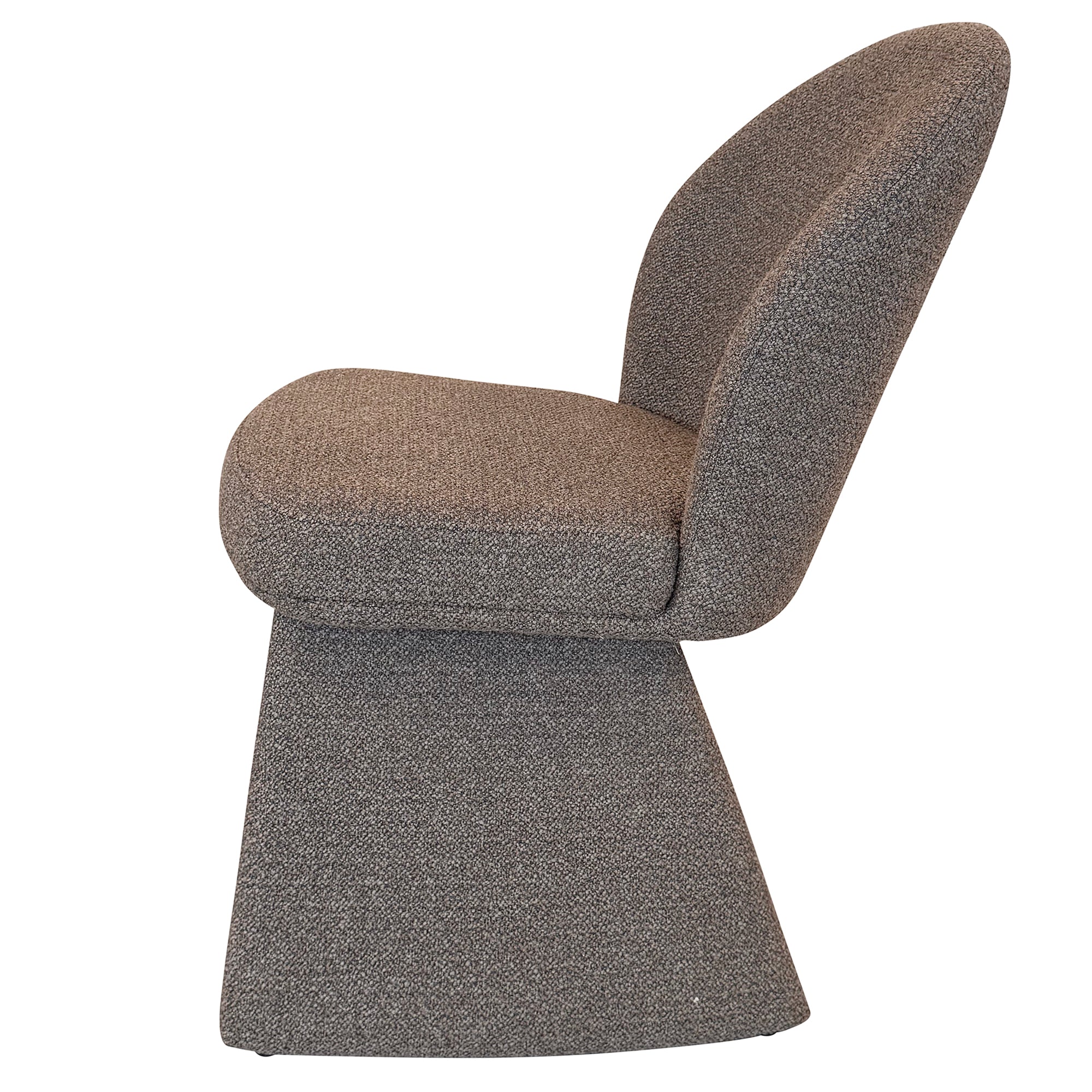 Noelle Modern Upholstered Dining Chair - Brown-DECOROLALA