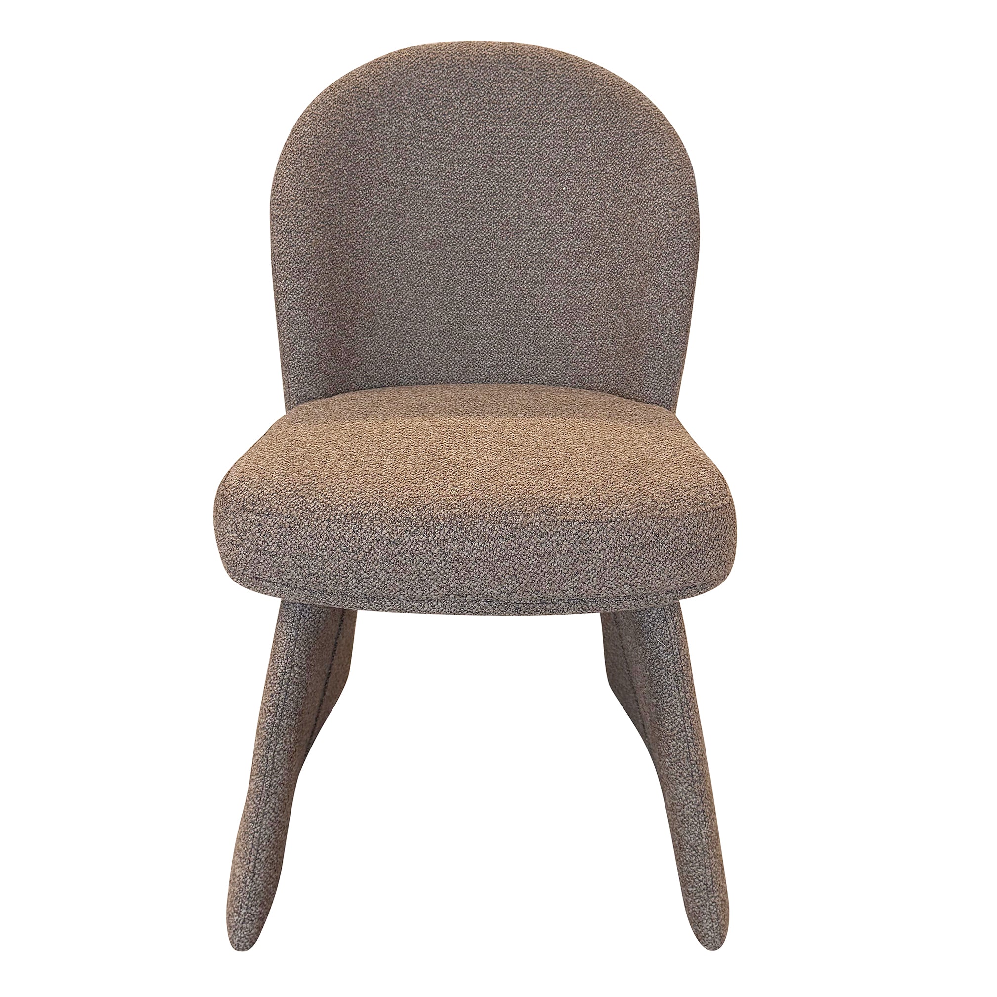 Noelle Modern Upholstered Dining Chair - Brown-DECOROLALA