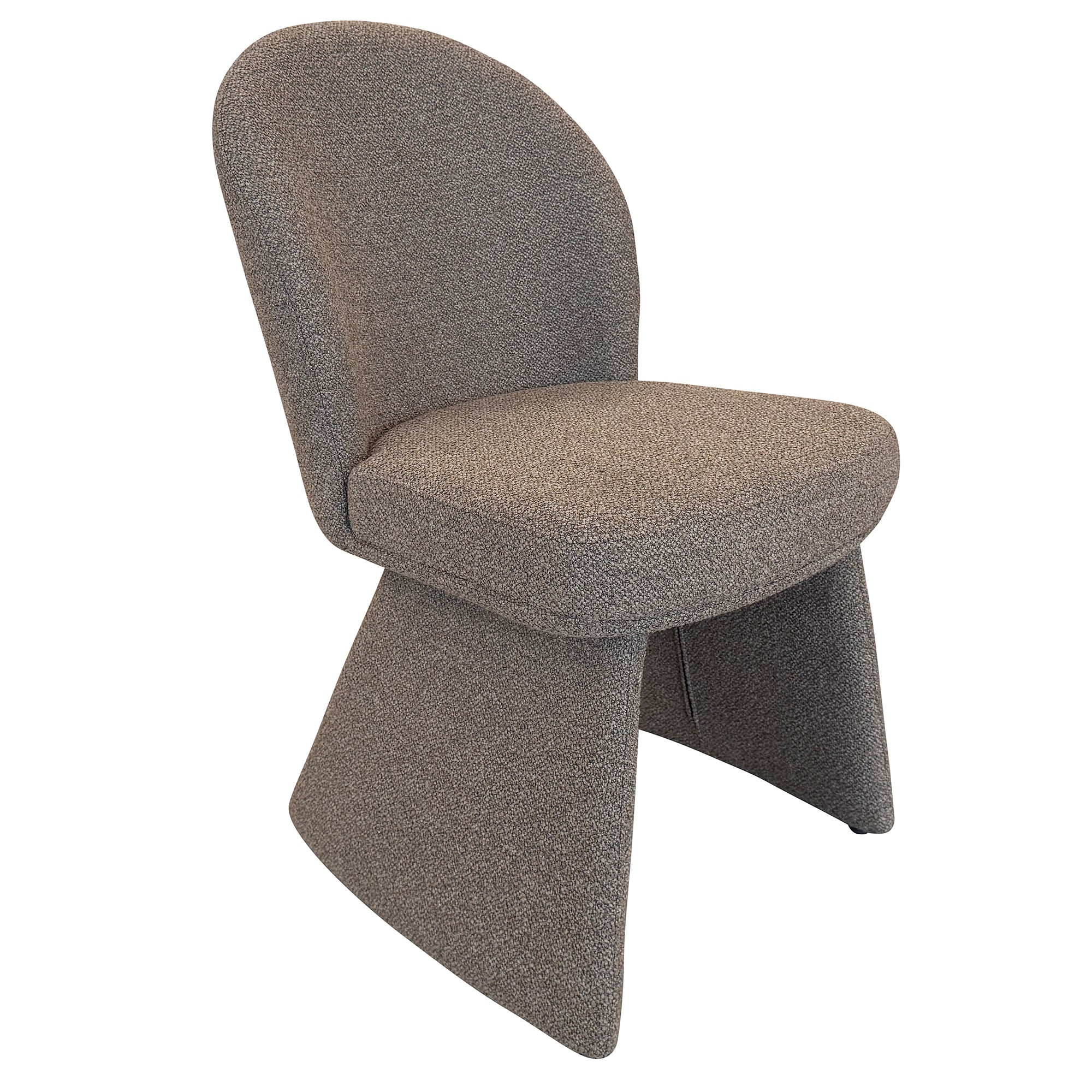 Noelle Modern Upholstered Dining Chair - Brown-DECOROLALA