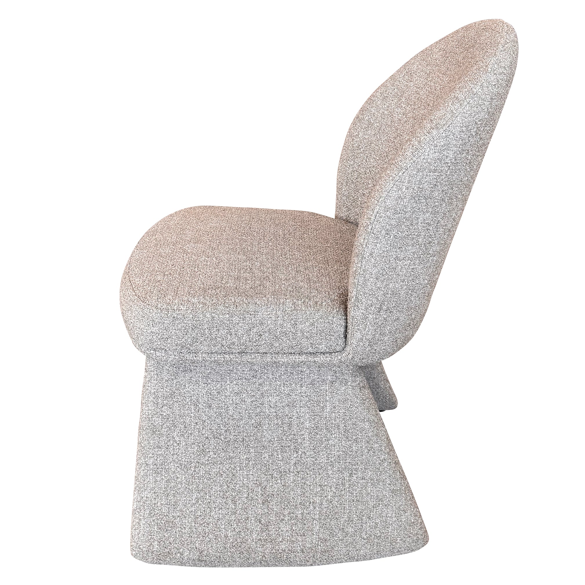 Noelle Upholstered Dining Chair - Beige Modern Fabric-DECOROLALA