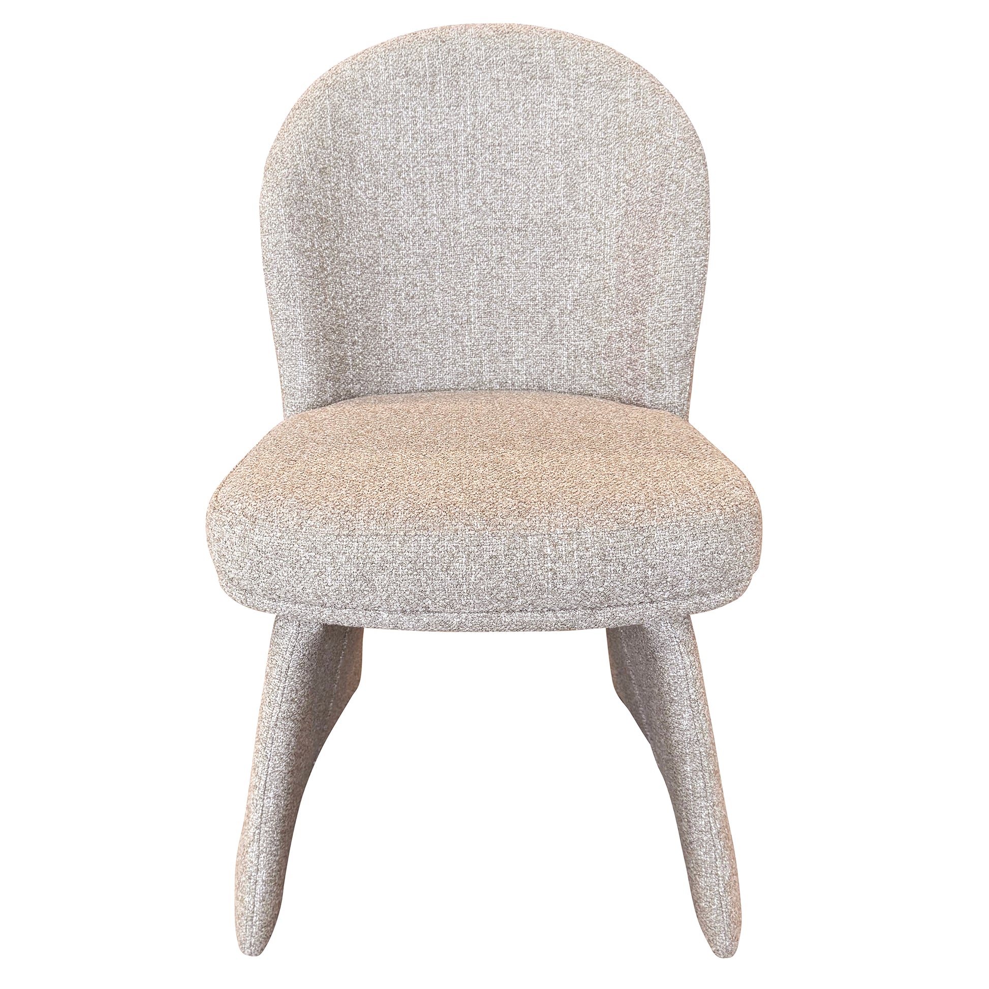 Noelle Upholstered Dining Chair - Beige Modern Fabric-DECOROLALA