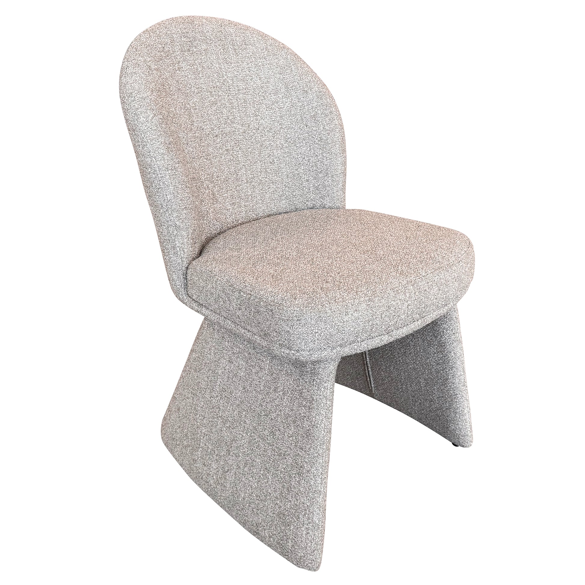 Noelle Upholstered Dining Chair - Beige Modern Fabric-DECOROLALA