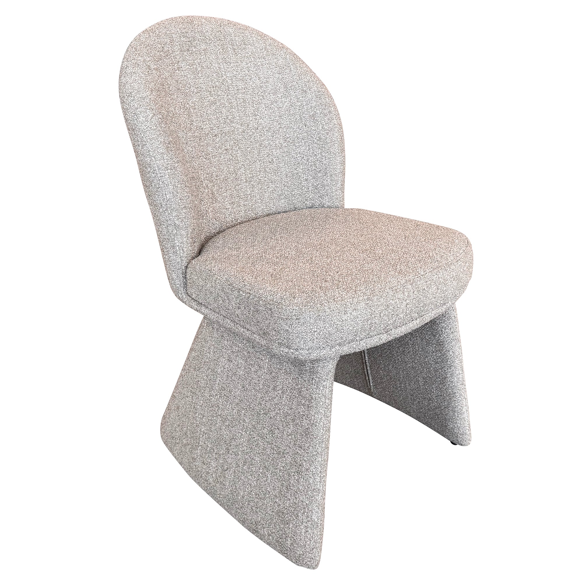 Noelle Upholstered Dining Chair - Beige Modern Fabric-DECOROLALA