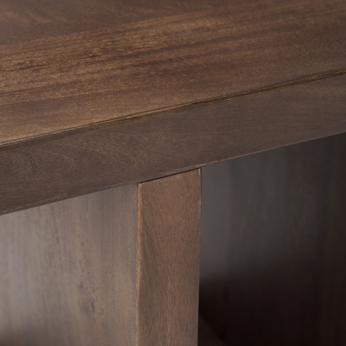 Nohr Medium Brown Wood Accent Table-End and Side Tables-DECOROLALA