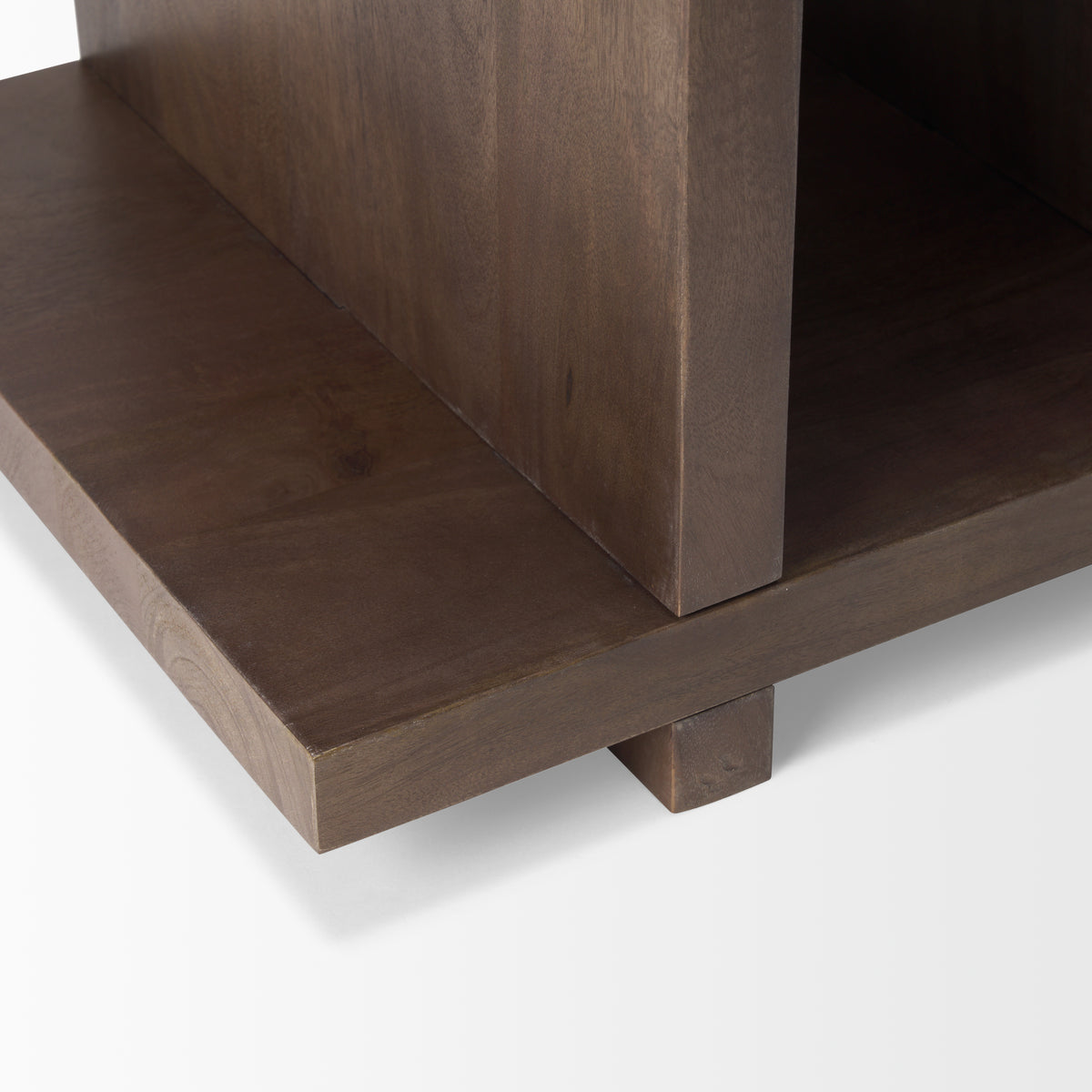 Nohr Medium Brown Wood Accent Table-End and Side Tables-DECOROLALA