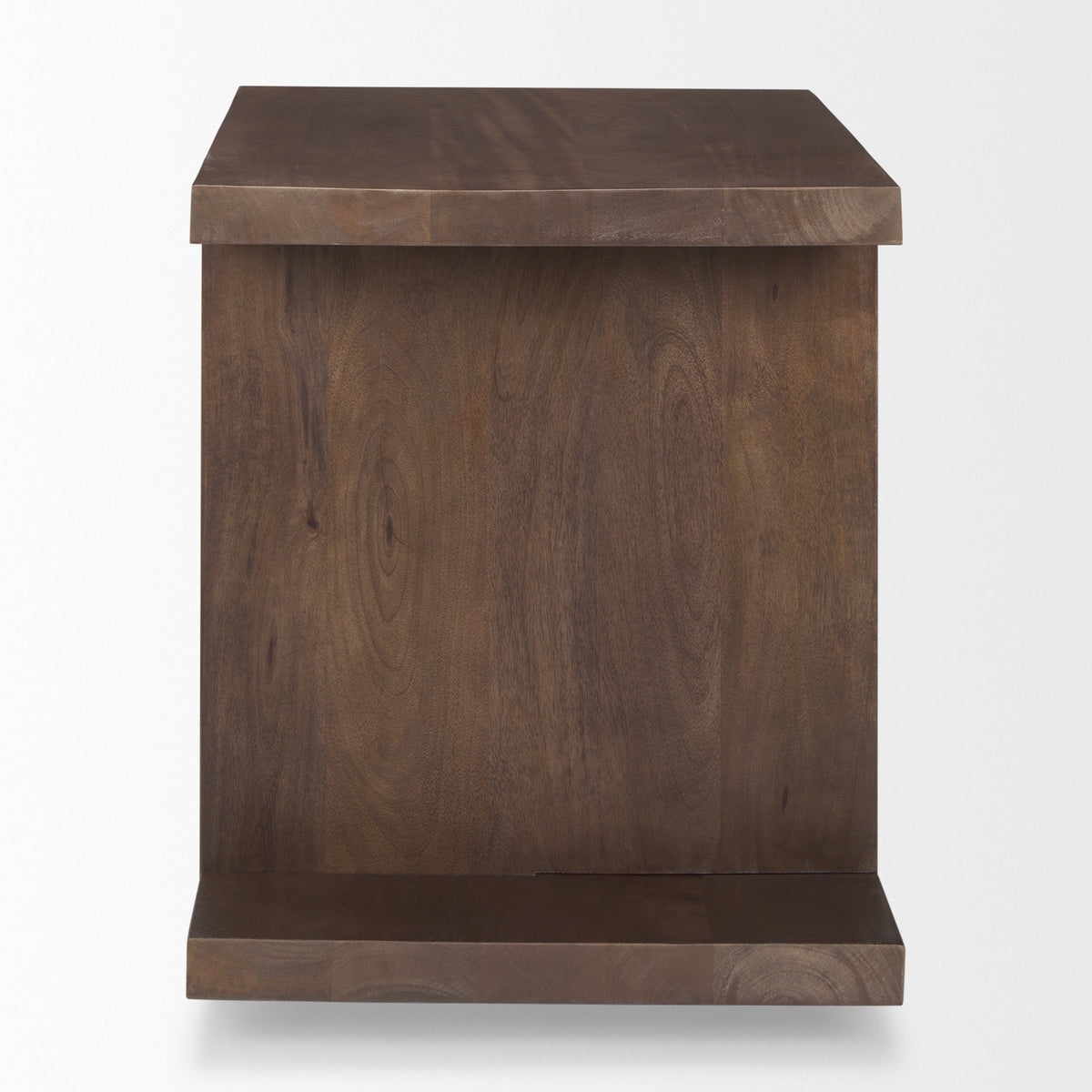 Nohr Medium Brown Wood Accent Table-End and Side Tables-DECOROLALA