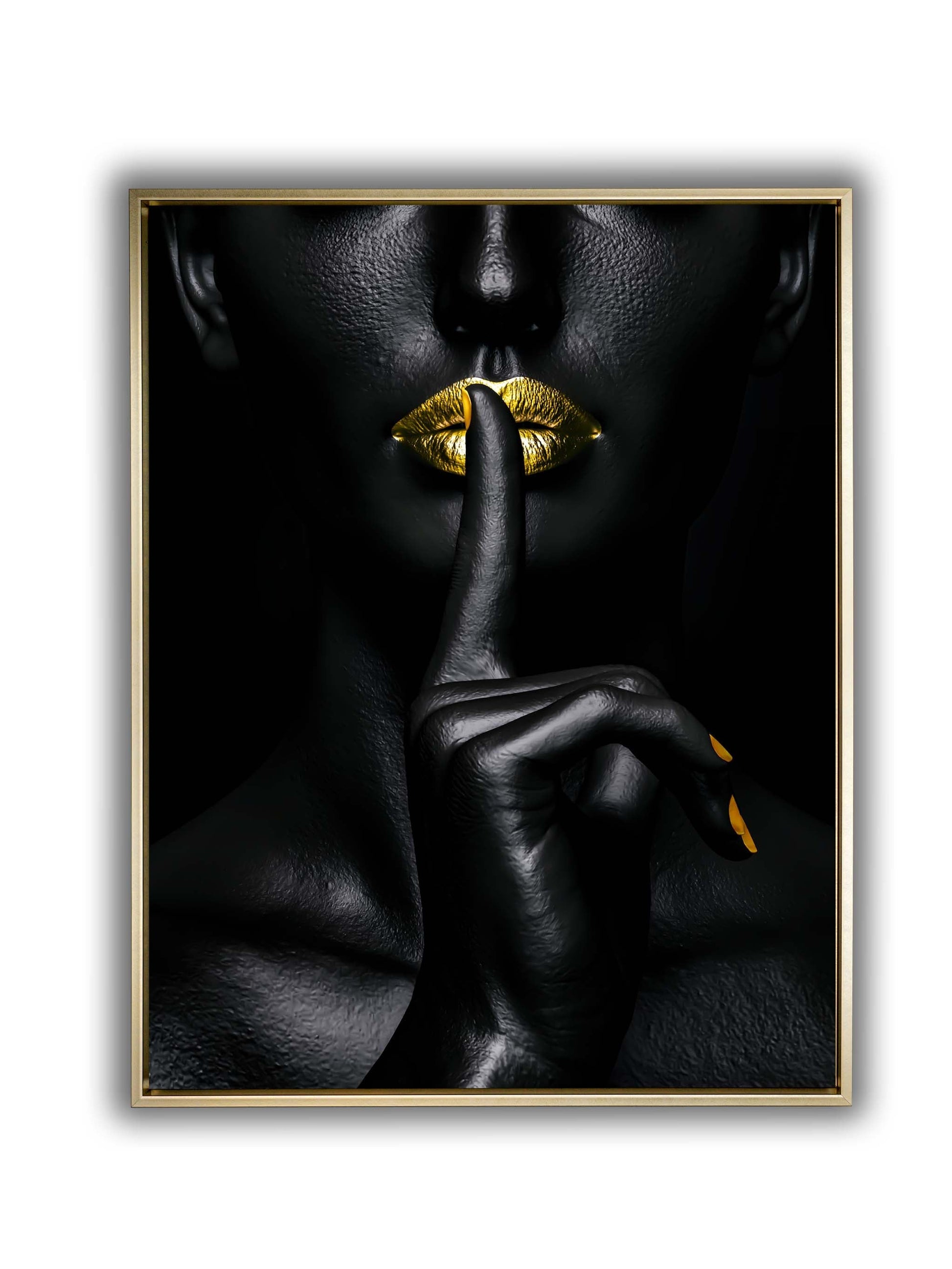 Noir Or-Abstract Gold and Black Wall art- Fine Art-Gold varnish-Wall Art-DECOROLALA