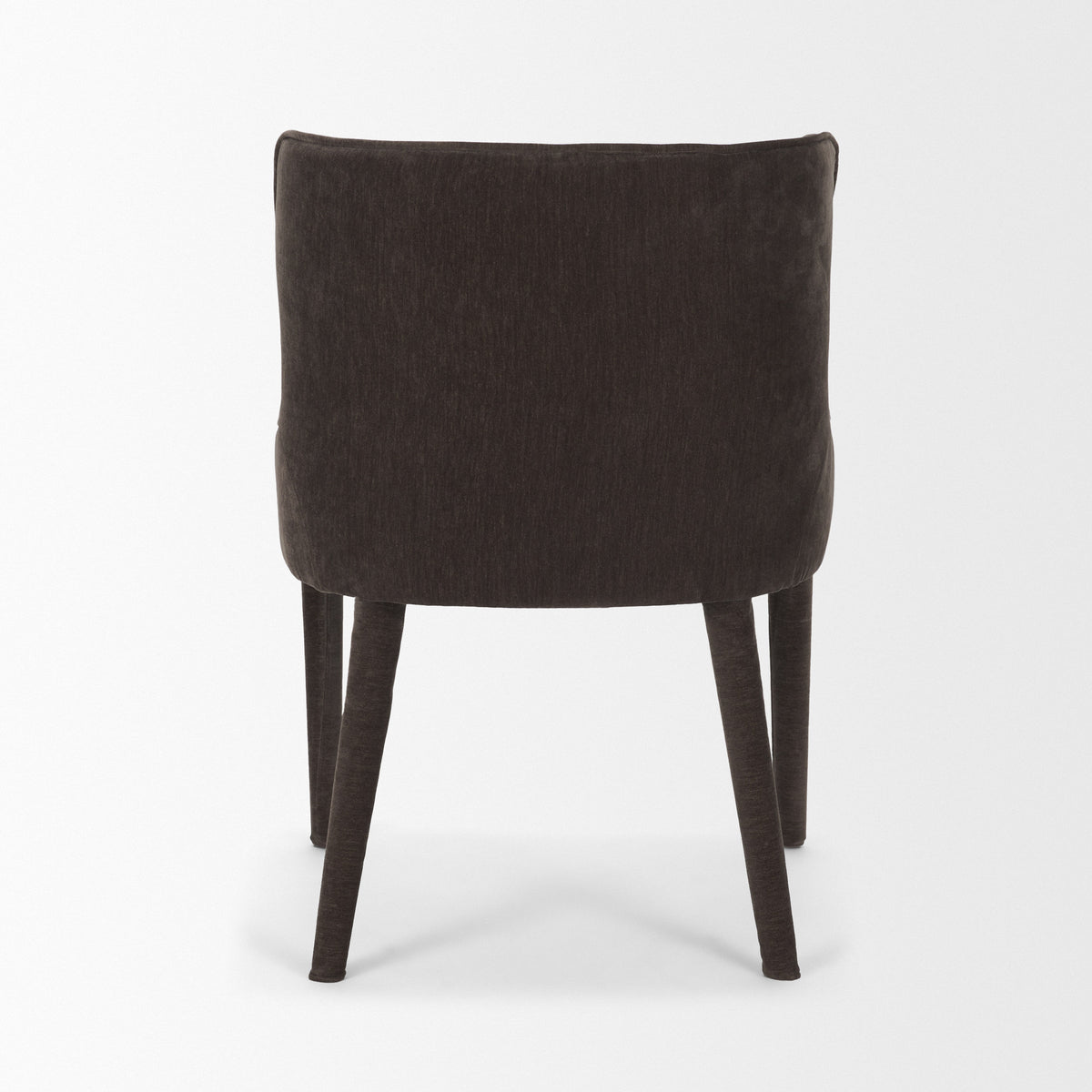 Nolan Wingback Dining Side Chair | Cream Chenille w/ Tapered Wood-Dining Chairs-DECOROLALA