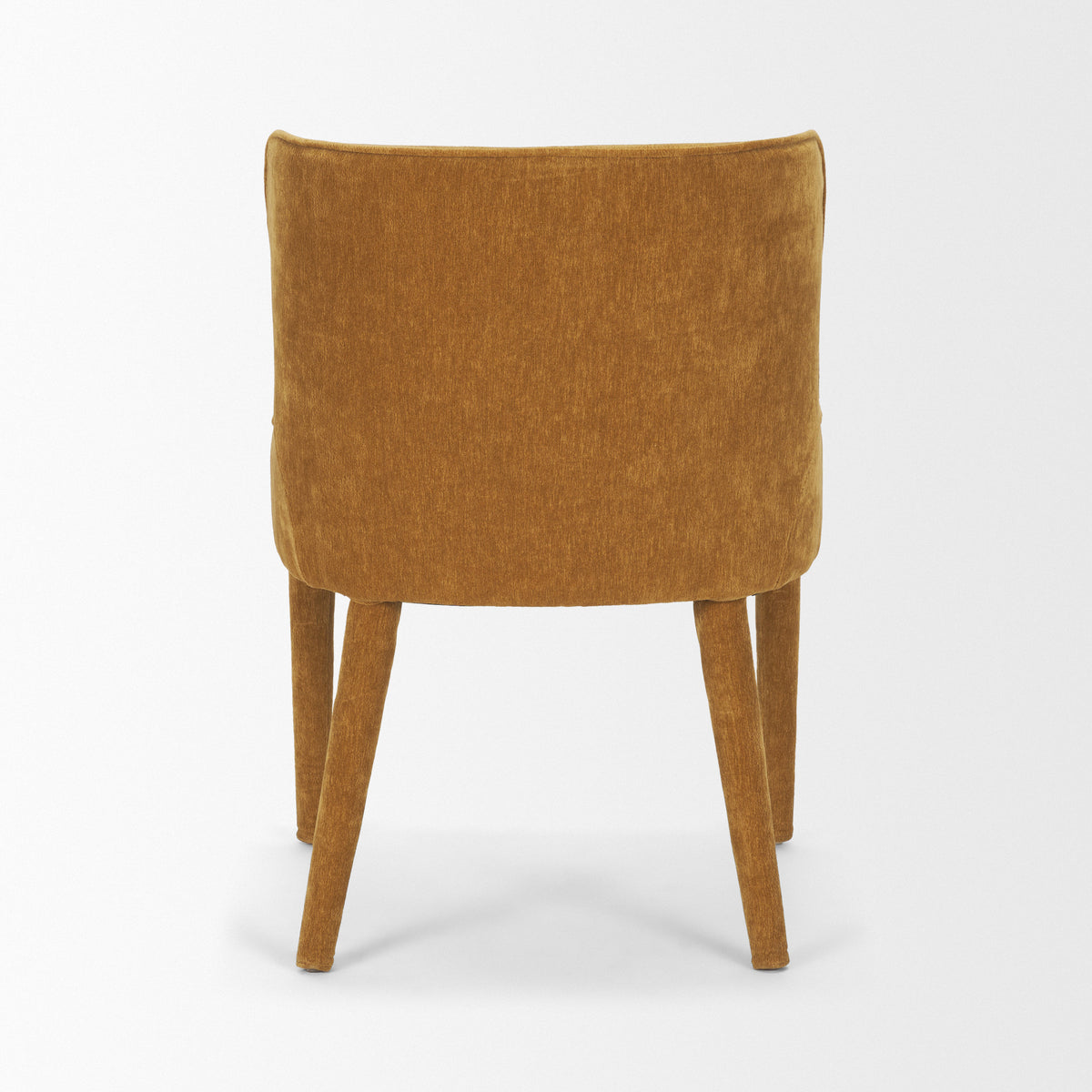 Nolan Wingback Dining Side Chair | Rust Chenille w/ Tapered Wood-Dining Chairs-DECOROLALA