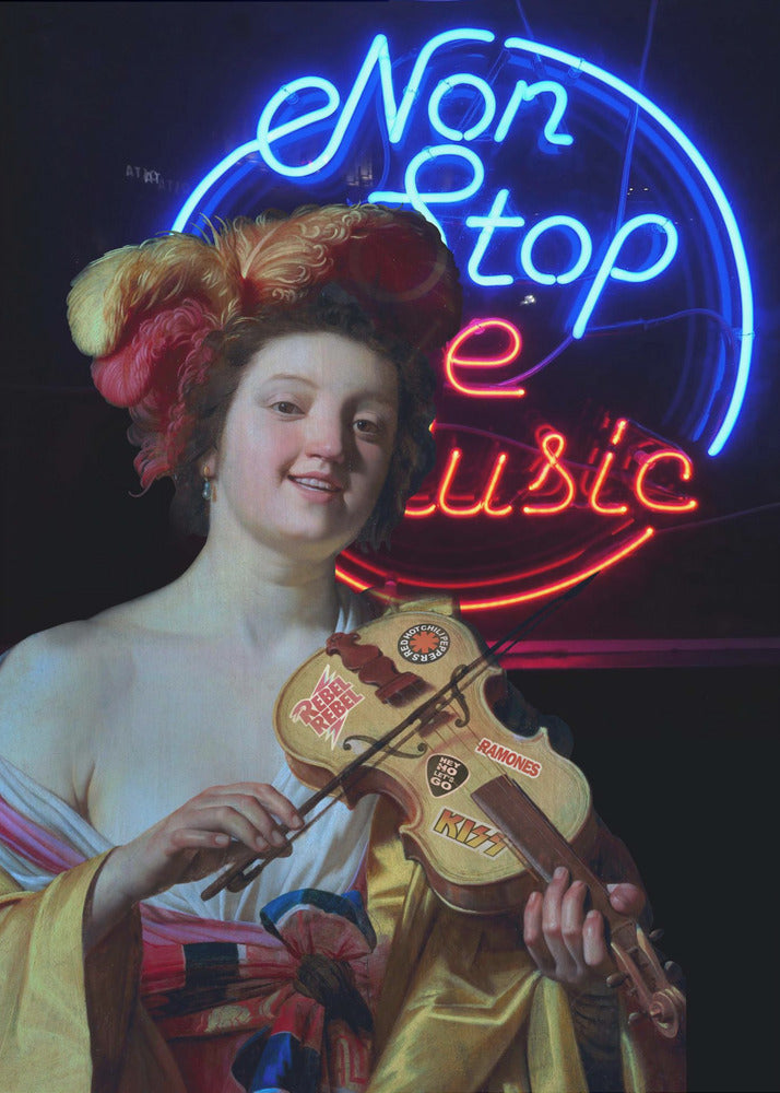 Non Stop the Music- Canvas Print-Canvas Print-DECOROLALA