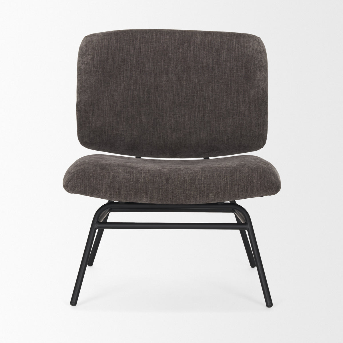 Nora Fabric w/ Matte Black Metal Legs Accent Chair-Accent Chairs-DECOROLALA