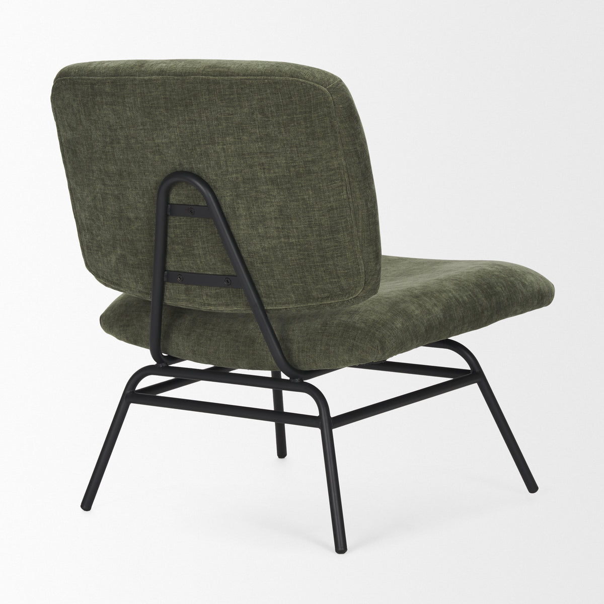 Nora Fabric w/ Matte Black Metal Legs Accent Chair-Accent Chairs-DECOROLALA
