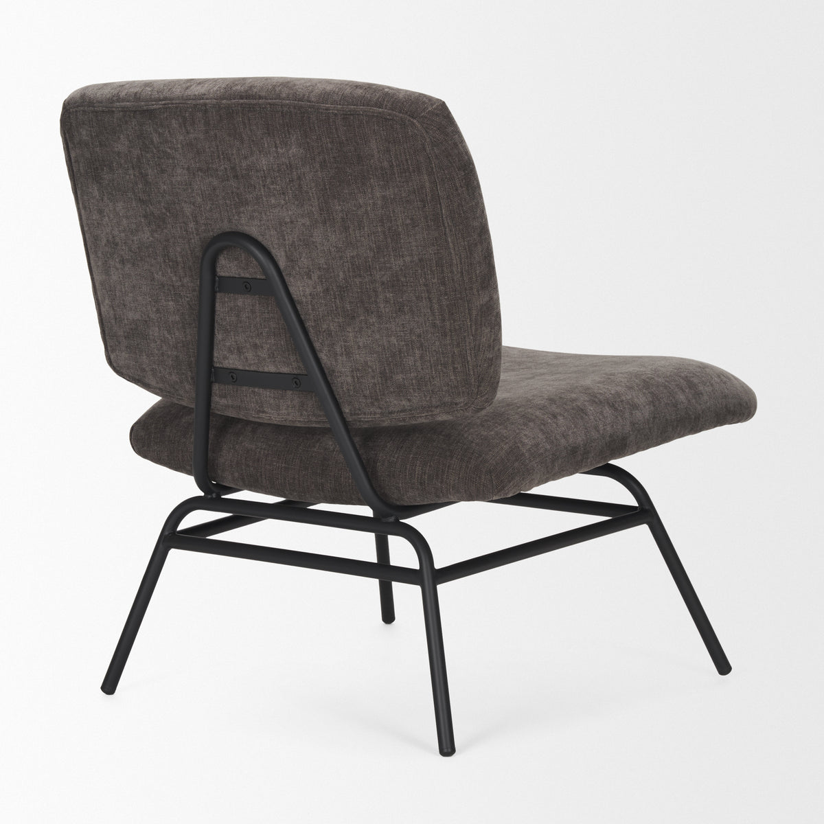 Nora Fabric w/ Matte Black Metal Legs Accent Chair-Accent Chairs-DECOROLALA
