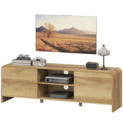 Nordic TV Stand for TVs up to 65" - Natural Wood MDF-Home Furnishings > Living Room Furniture > TV¬†Stands-DECOROLALA