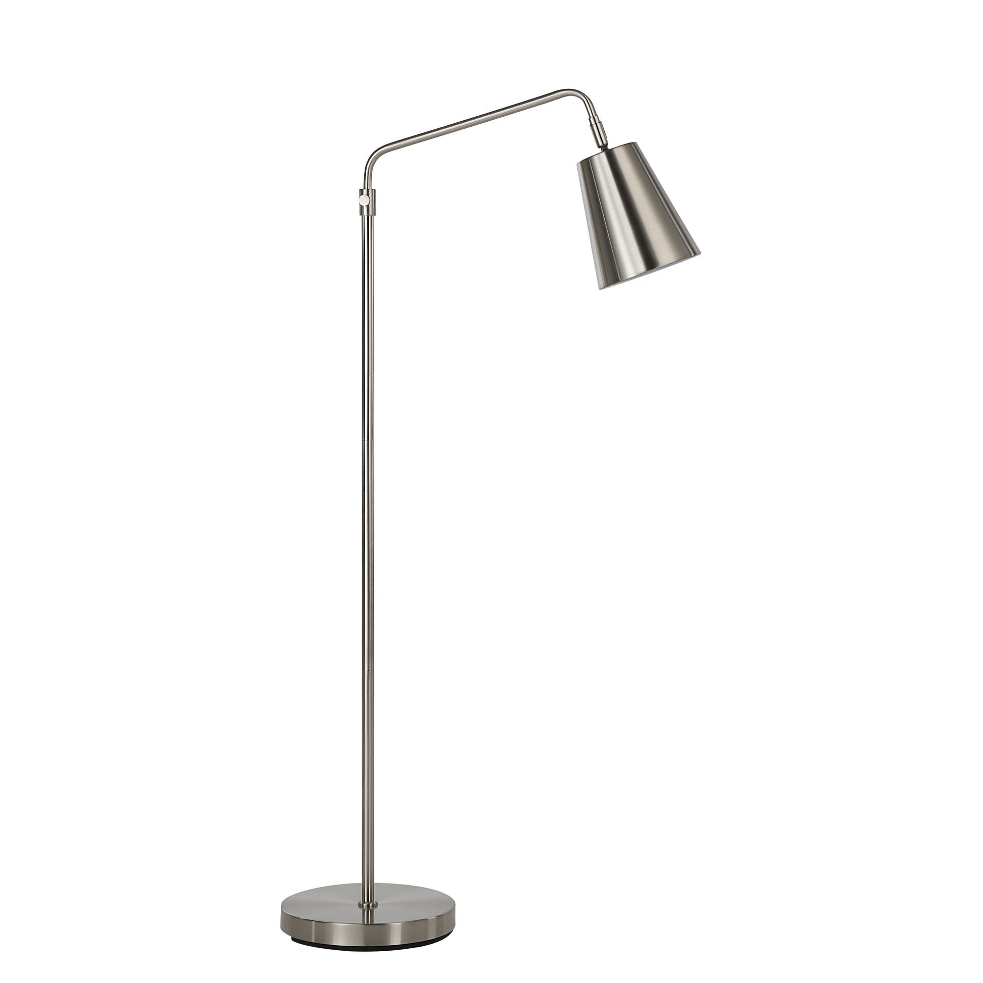 Norwich 47.5" Floor Lamp, Grey, Adjustable-Floor Lamp-DECOROLALA
