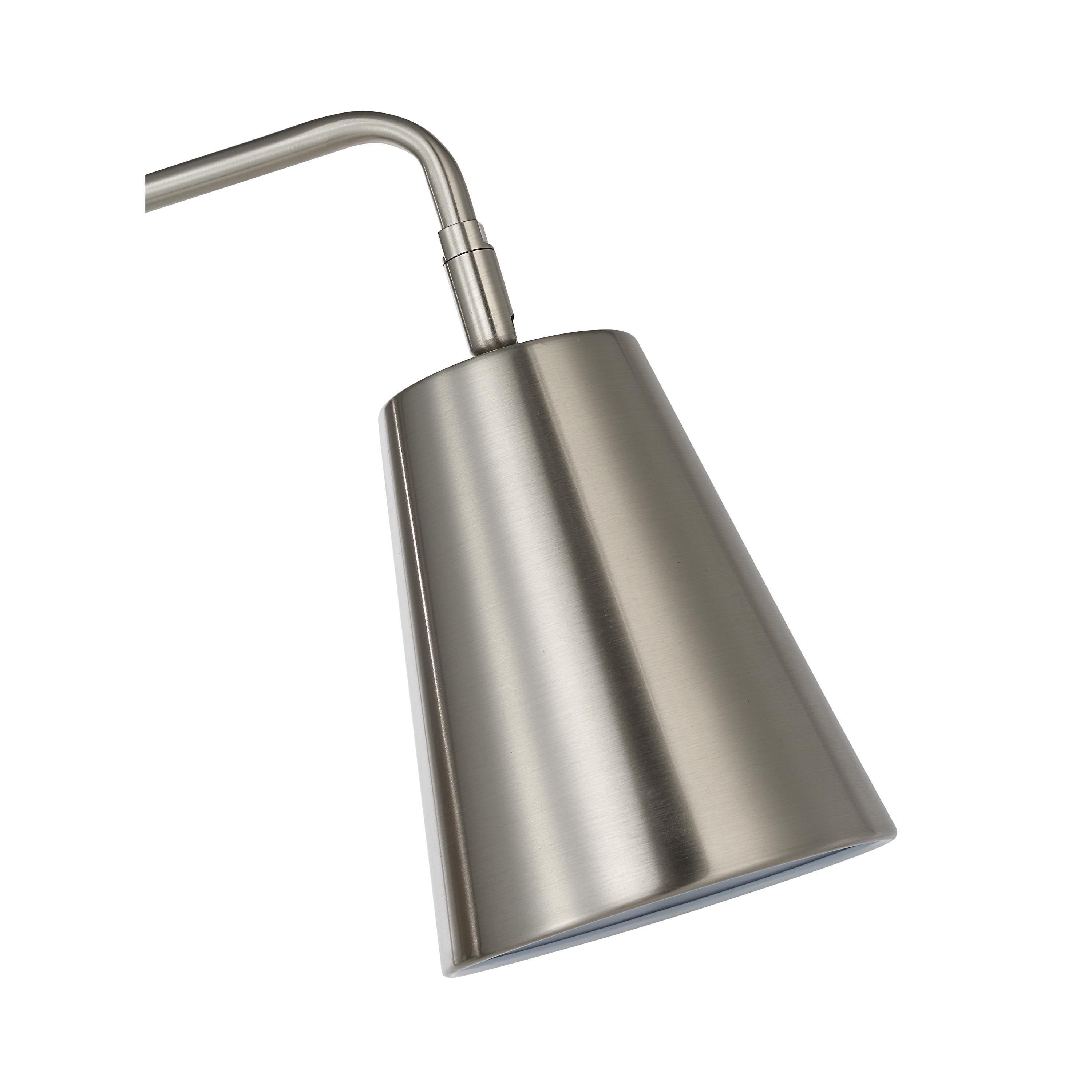Norwich 47.5" Floor Lamp, Grey, Adjustable-Floor Lamp-DECOROLALA