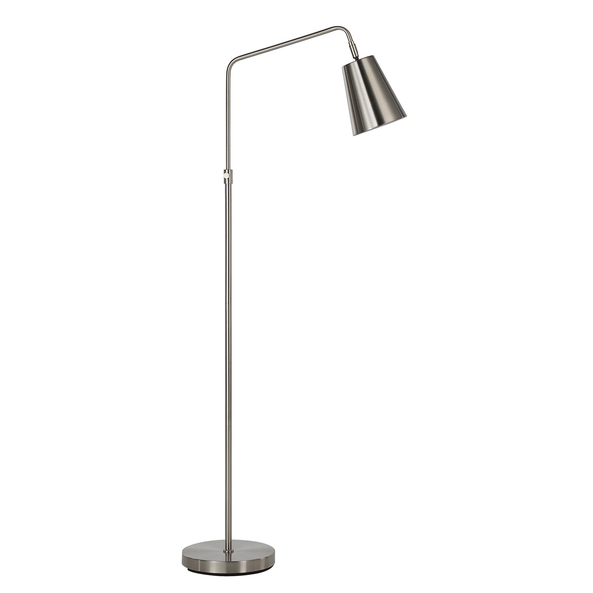 Norwich 47.5" Floor Lamp, Grey, Adjustable-Floor Lamp-DECOROLALA