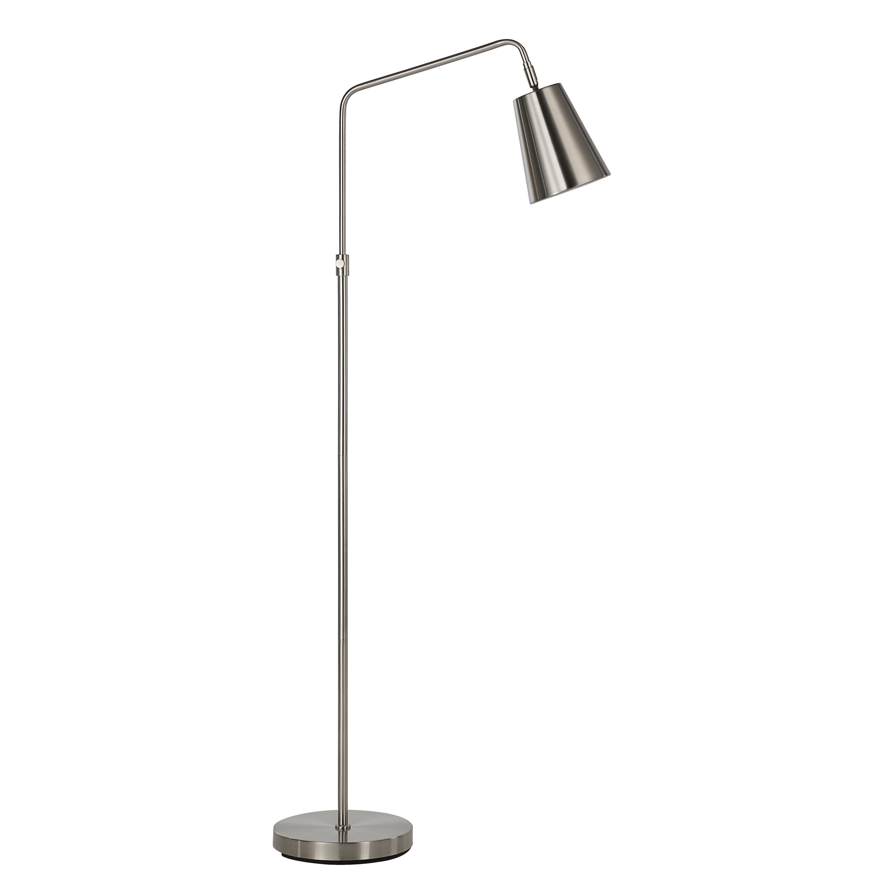 Norwich 47.5" Floor Lamp, Grey, Adjustable-Floor Lamp-DECOROLALA