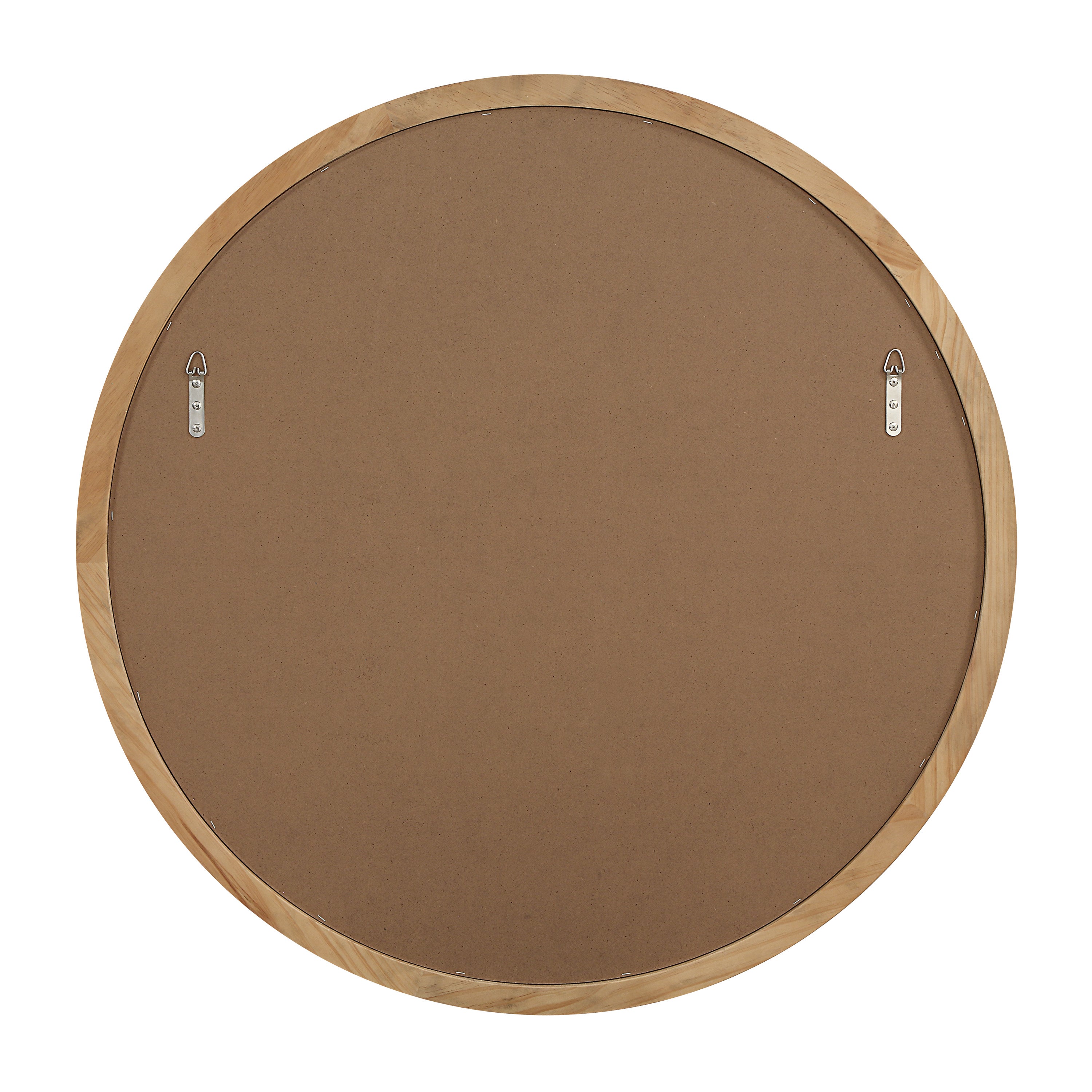 Noto 40" H x 40" W Wall Mirror, Brown-Mirror-DECOROLALA
