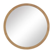 Noto 40" H x 40" W Wall Mirror, Brown-Mirror-DECOROLALA