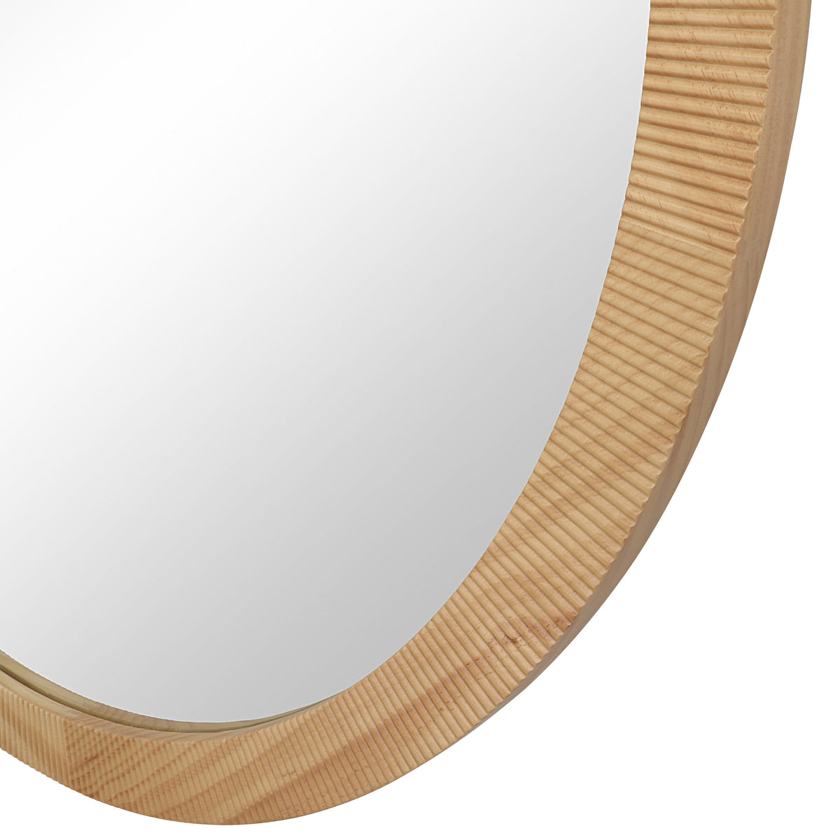 Noto 40" H x 40" W Wall Mirror, Brown-Mirrors-DECOROLALA