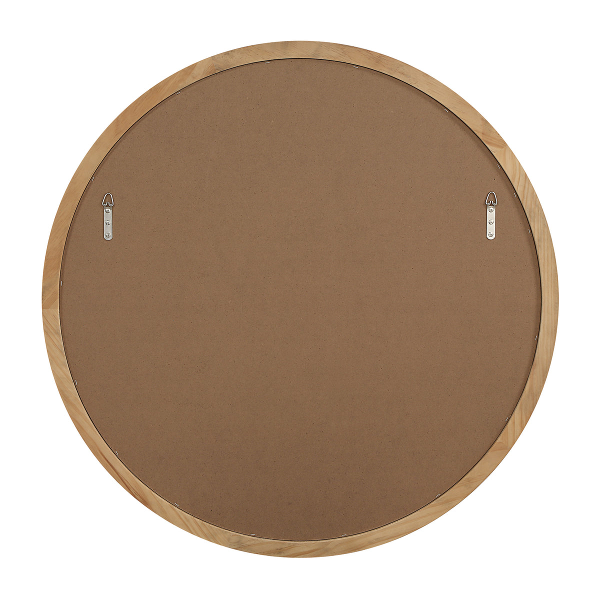 Noto 40" H x 40" W Wall Mirror, Brown-Mirrors-DECOROLALA
