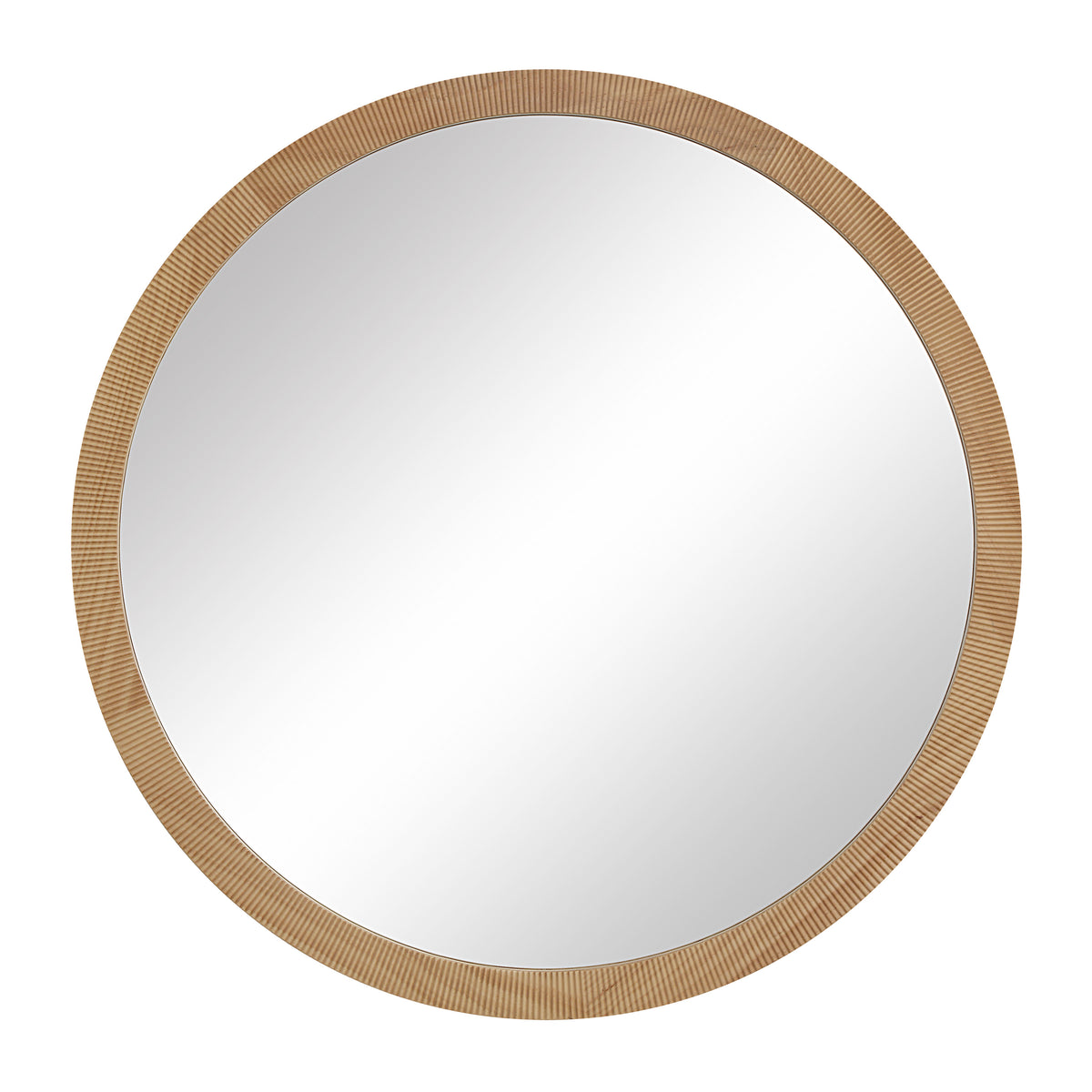 Noto 40" H x 40" W Wall Mirror, Brown-Mirrors-DECOROLALA