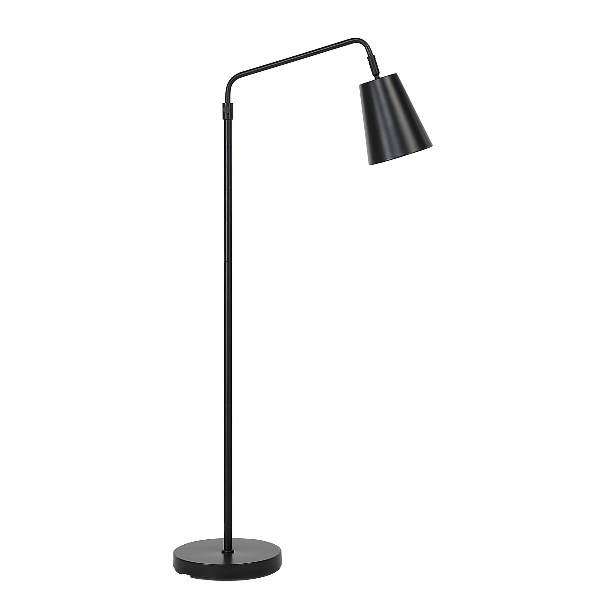 Nottingham 47.5" Adjustable Floor Lamp, Black-Floor Lamp-DECOROLALA