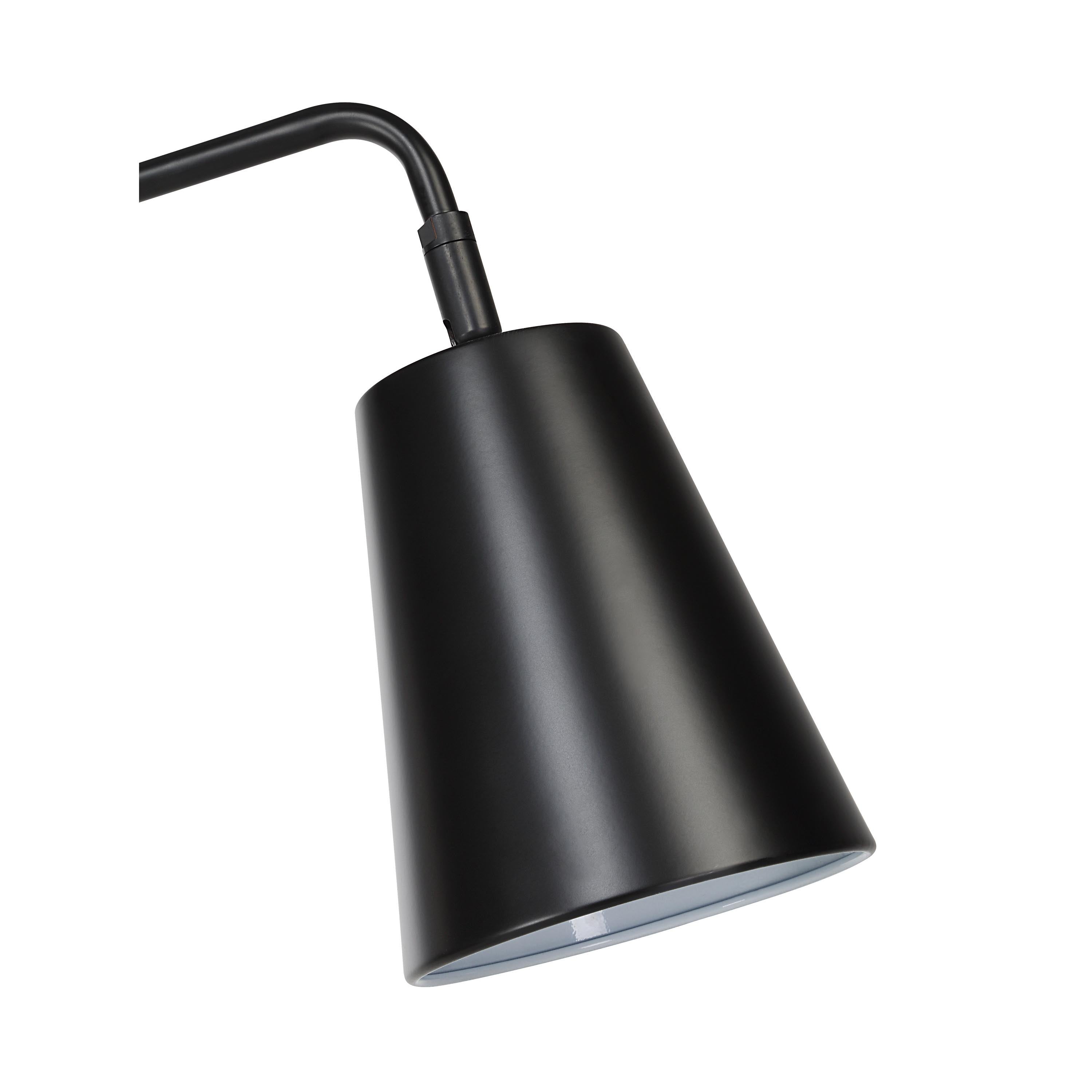 Nottingham 47.5" Height Floor Lamp, Black-Floor Lamp-DECOROLALA