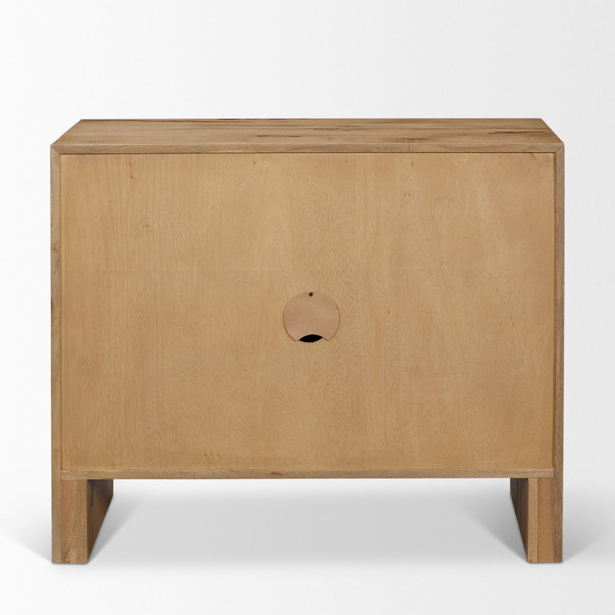 Notts Brown Wood 2-Door Accent Cabinet-Accent Cabinets & Chests-DECOROLALA