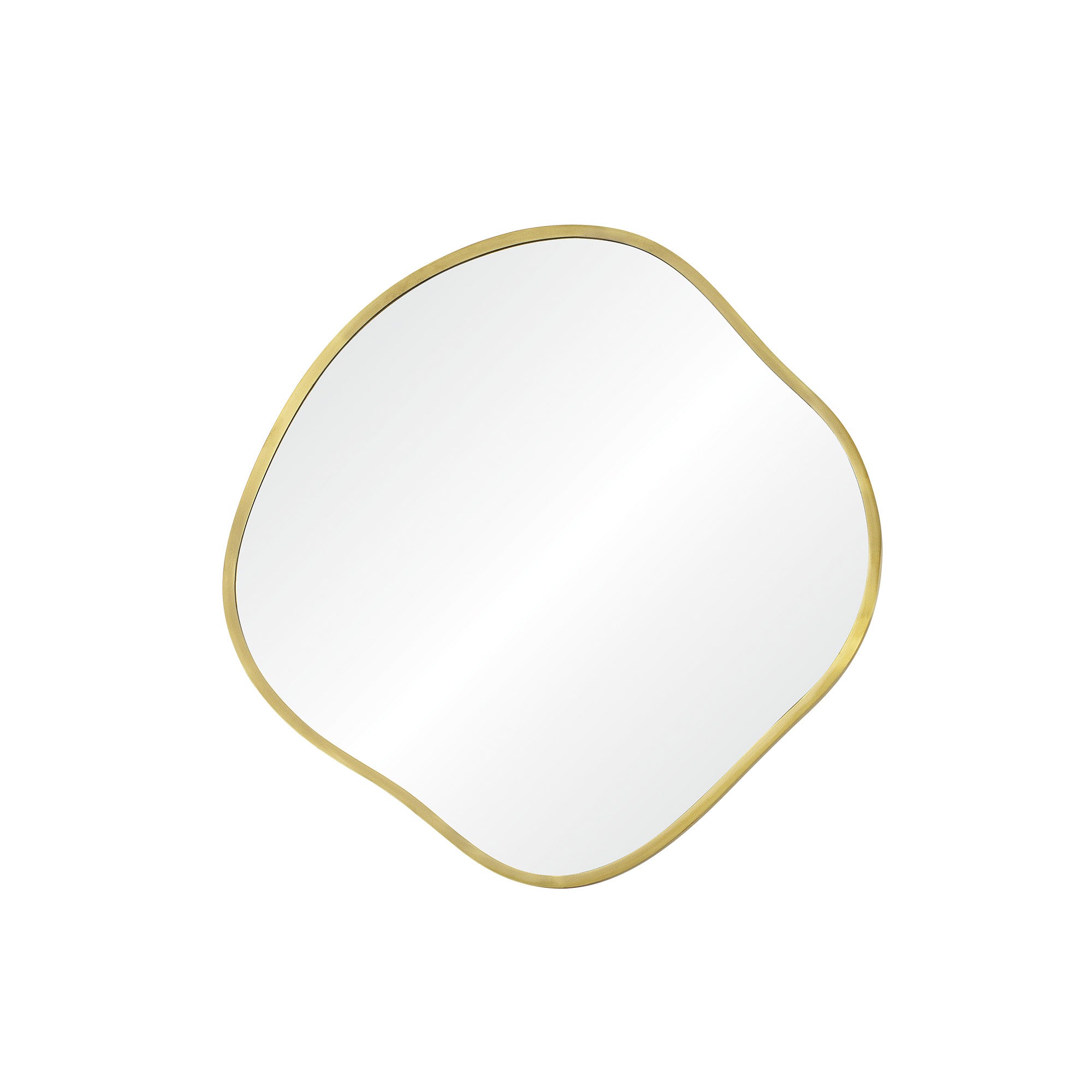 Nucleus 36/24/16" Tall Irregular Wall Mirror, Yellow-Mirror-DECOROLALA