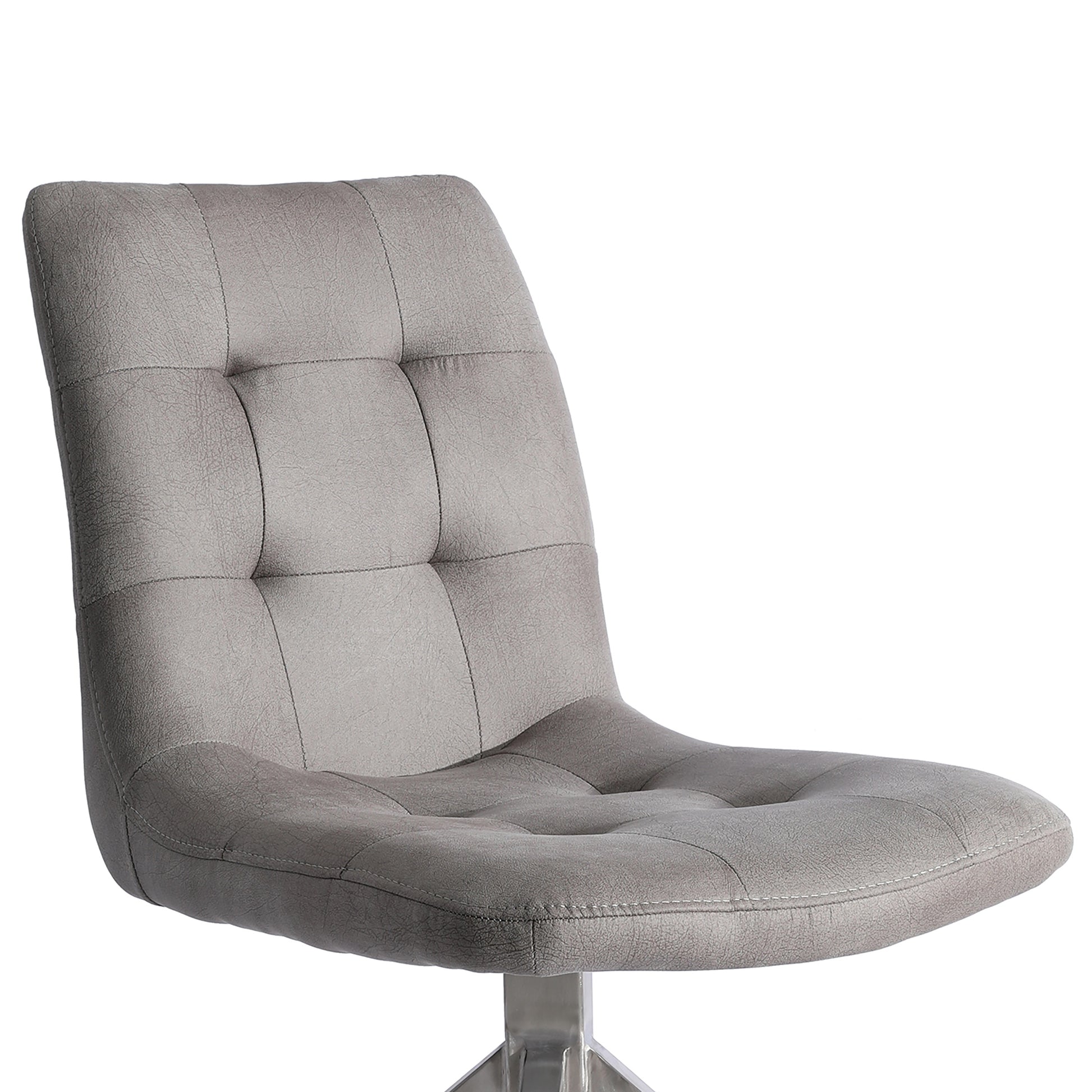 Nyx Grey Tufted Upholstered Dining Chair (Set of 2)-Dining Room-DECOROLALA