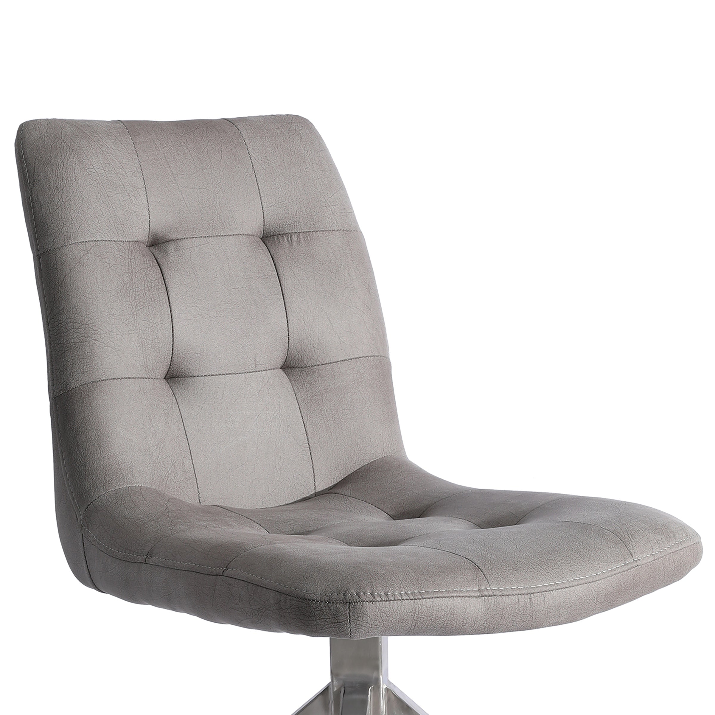 Nyx Grey Tufted Upholstered Dining Chair (Set of 2)-Dining Room-DECOROLALA