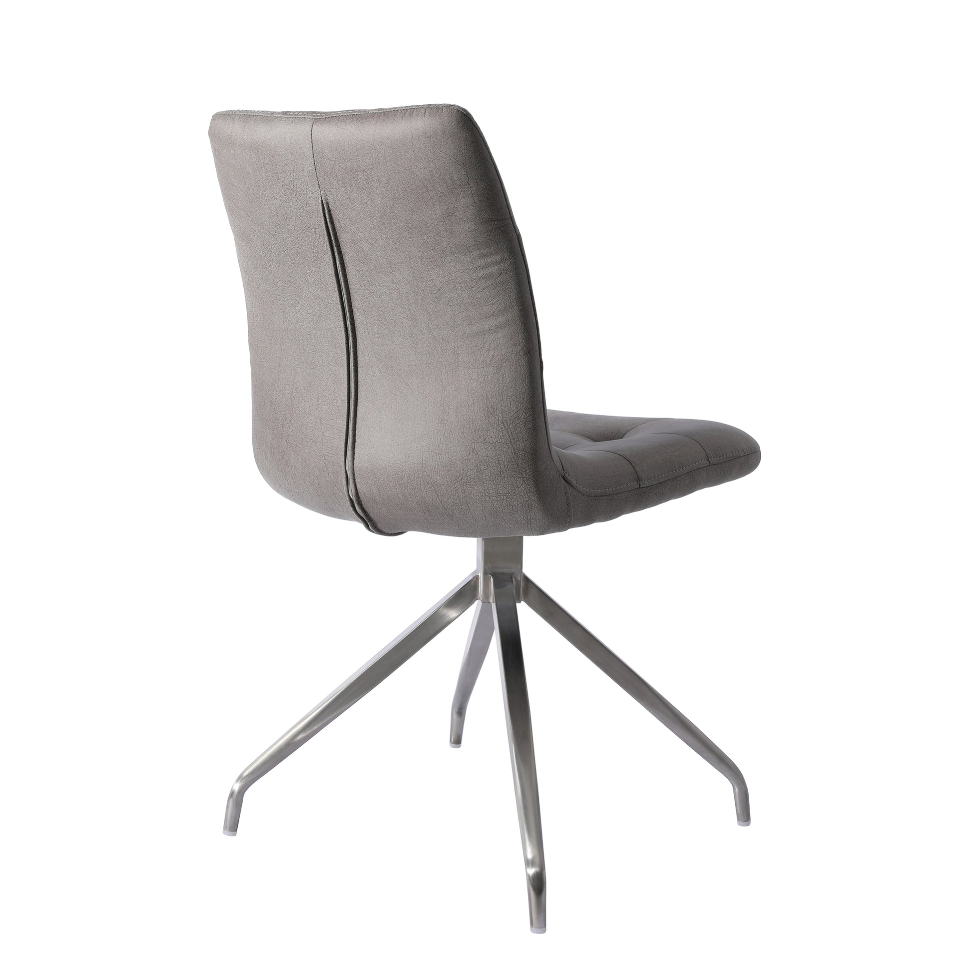 Nyx Grey Tufted Upholstered Dining Chair (Set of 2)-Dining Room-DECOROLALA